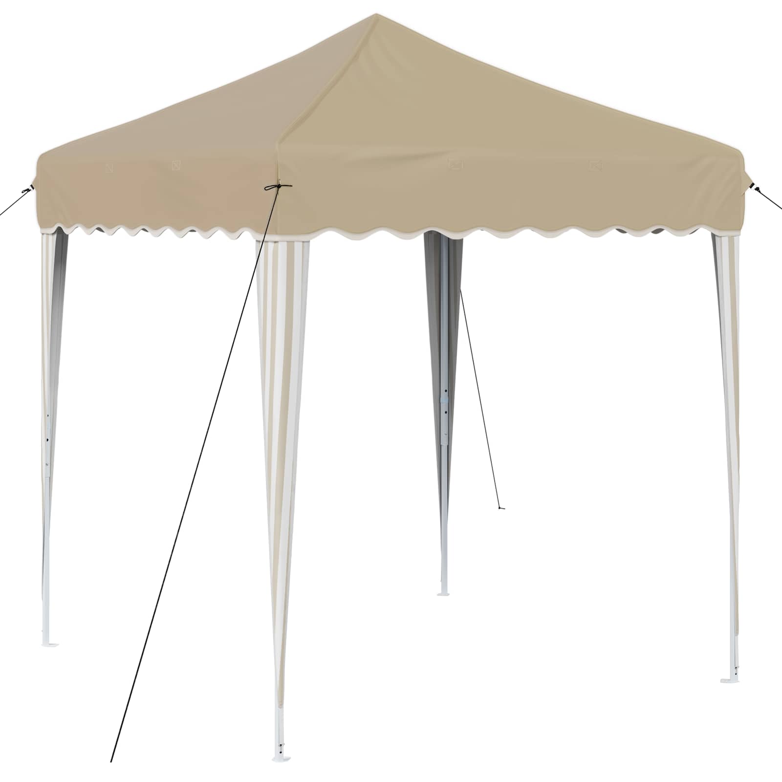 Pop-up šventinis palapinė 195 x 195 x 245 cm Kreminė Pop-up šventinis palapinė 195 x 195 x 245 cm Kreminė - Image 3