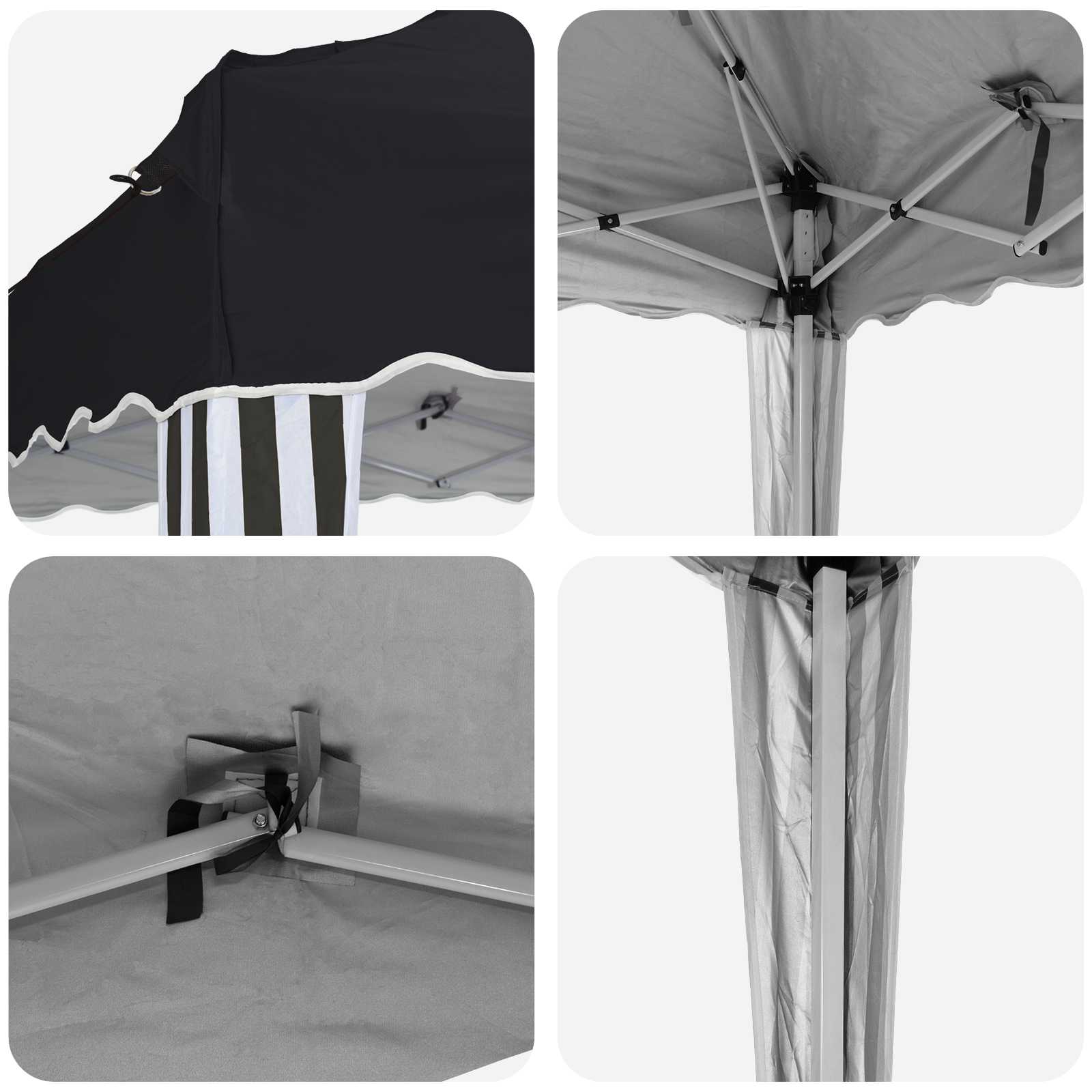 Pop-up šventinis palapinė 195 x 195 x 245 cm Antracito Pop-up šventinis palapinė 195 x 195 x 245 cm Antracito - Image 10