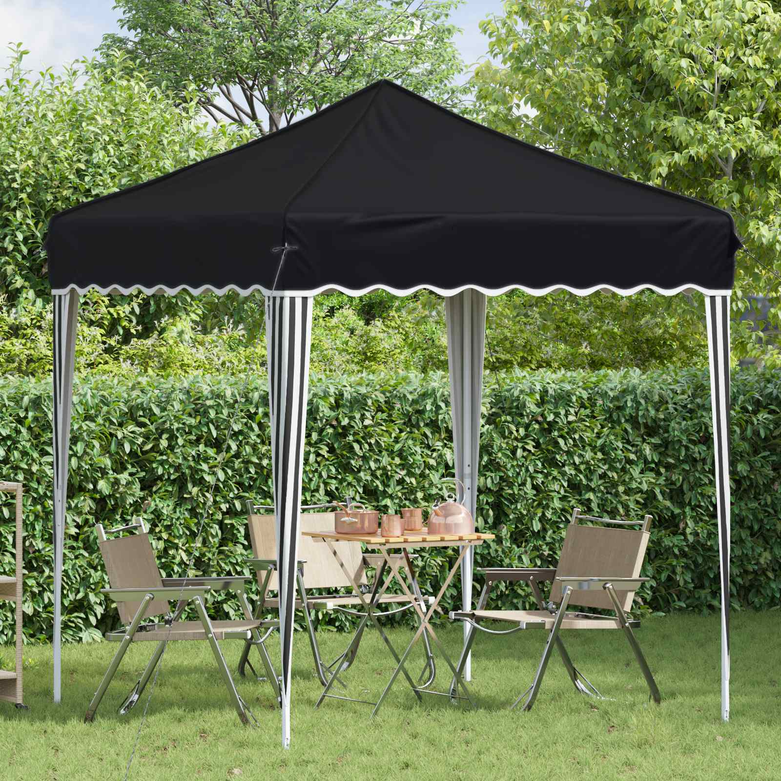 Pop-up šventinis palapinė 195 x 195 x 245 cm Antracito Pop-up šventinis palapinė 195 x 195 x 245 cm Antracito - Image 4