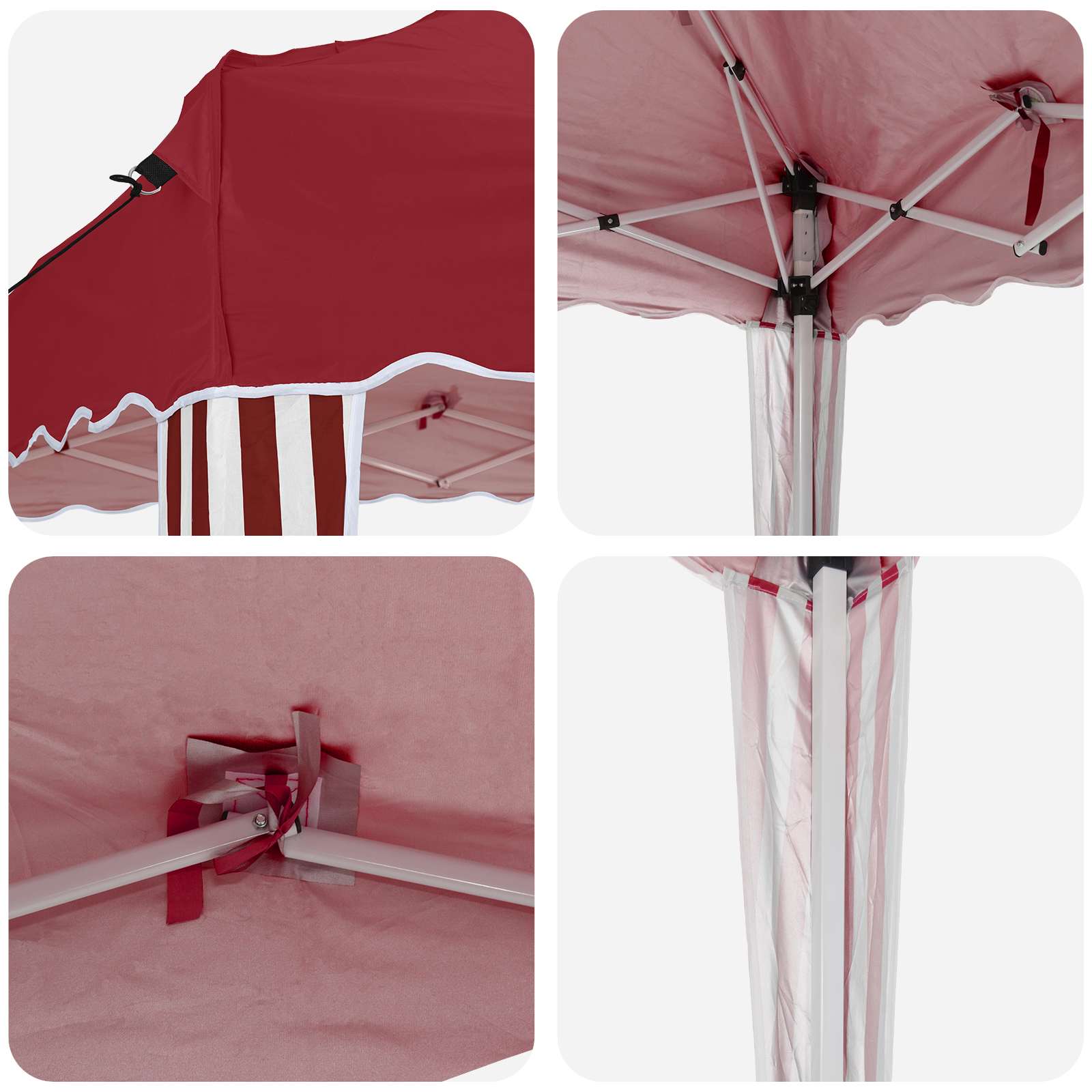 Pop-up šventinis palapinė 195 x 195 x 245 cm Vyšninė Pop-up šventinis palapinė 195 x 195 x 245 cm Vyšninė - Image 10
