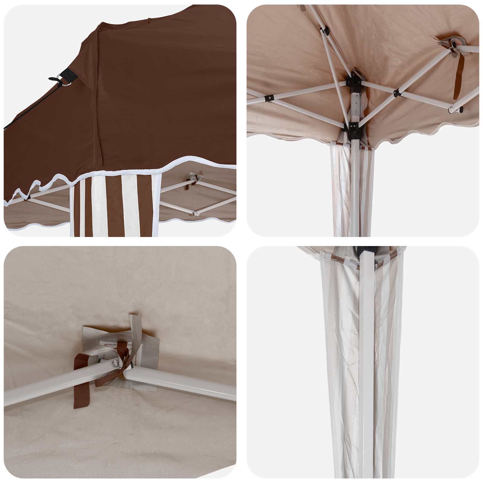 Pop-up šventinis palapinė 195 x 195 x 245 cm Ruda Pop-up šventinis palapinė 195 x 195 x 245 cm Ruda - Image 10