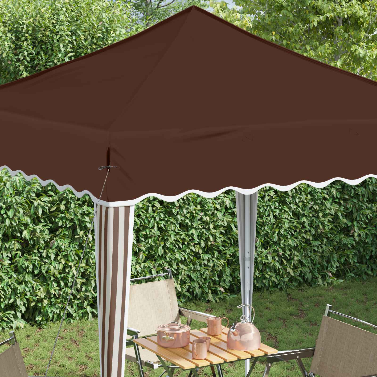 Pop-up šventinis palapinė 195 x 195 x 245 cm Ruda Pop-up šventinis palapinė 195 x 195 x 245 cm Ruda - Image 5