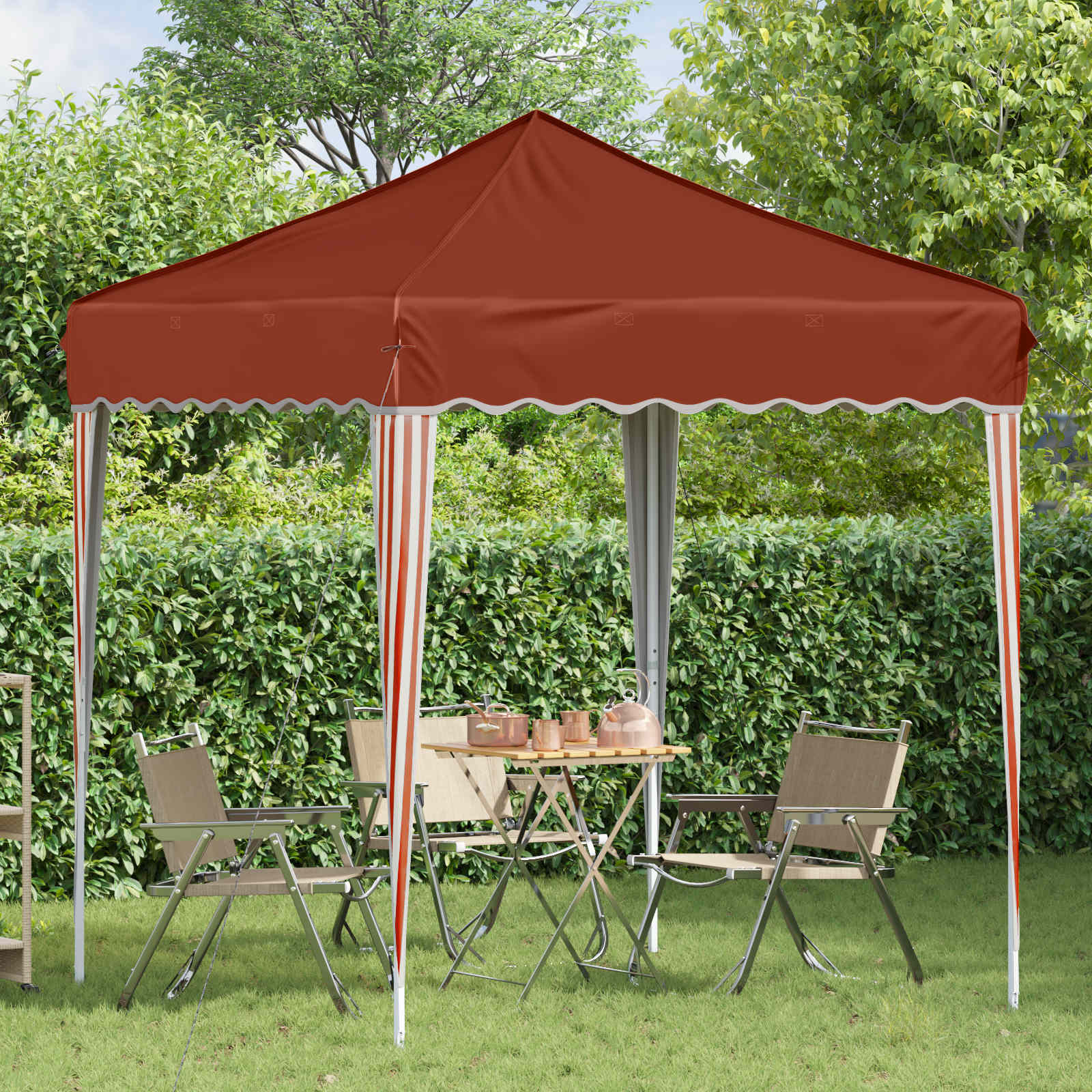 Pop-up šventinis palapinė 195 x 195 x 245 cm Terakotos Pop-up šventinis palapinė 195 x 195 x 245 cm Terakotos - Image 4