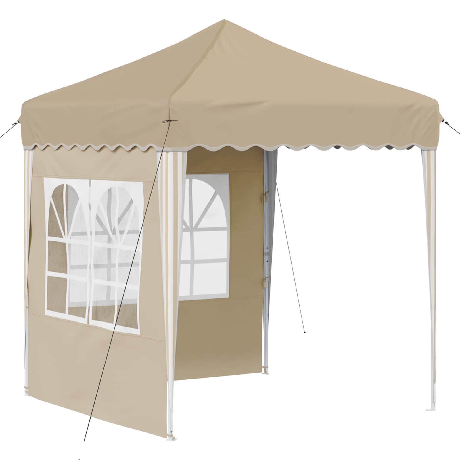 Pop-up šventinis palapinė 195 x 195 x 245 cm Kreminė Pop-up šventinis palapinė 195 x 195 x 245 cm Kreminė - Image 3
