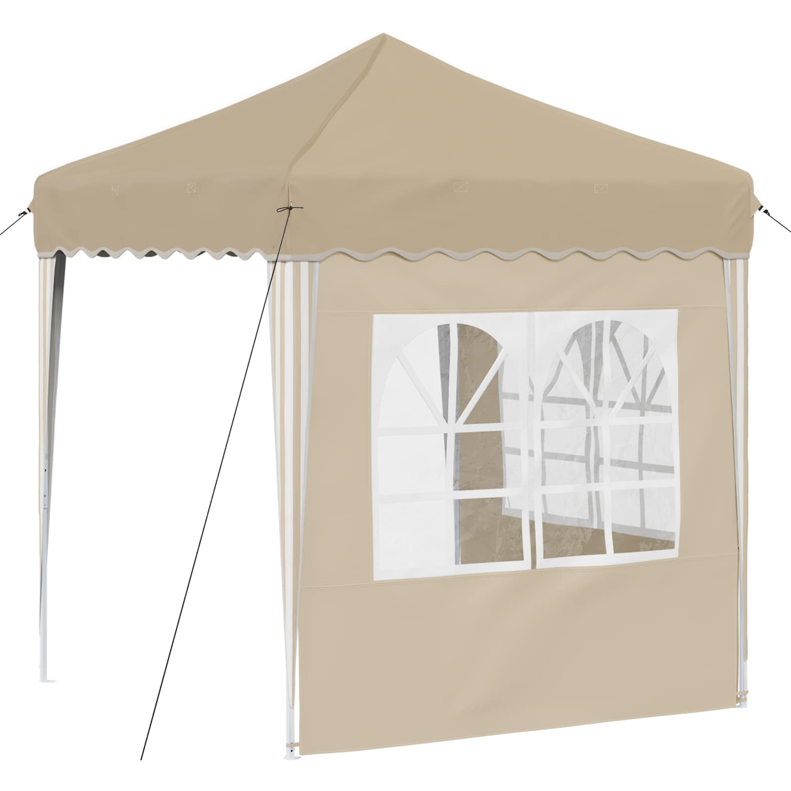 Pop-up šventinis palapinė 195 x 195 x 245 cm Kreminė Pop-up šventinis palapinė 195 x 195 x 245 cm Kreminė - Image 9