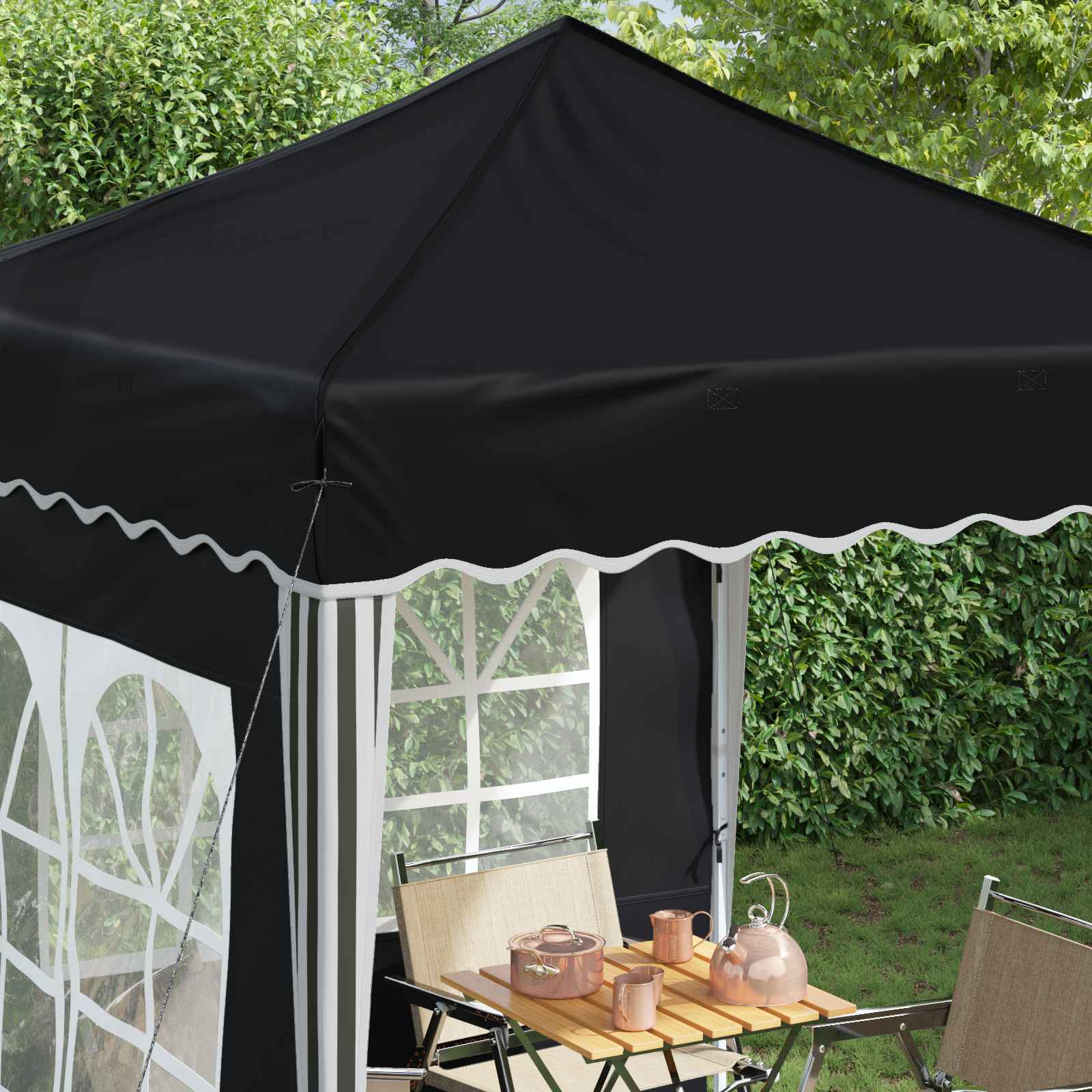Pop-up šventinis palapinė 195 x 195 x 245 cm Antracito Pop-up šventinis palapinė 195 x 195 x 245 cm Antracito - Image 5
