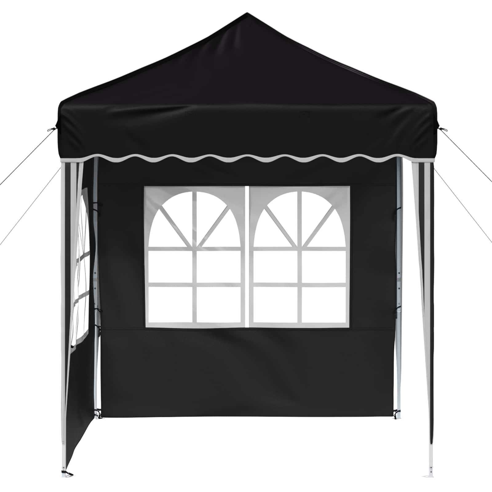 Pop-up šventinis palapinė 195 x 195 x 245 cm Juoda Pop-up šventinis palapinė 195 x 195 x 245 cm Juoda - Image 7
