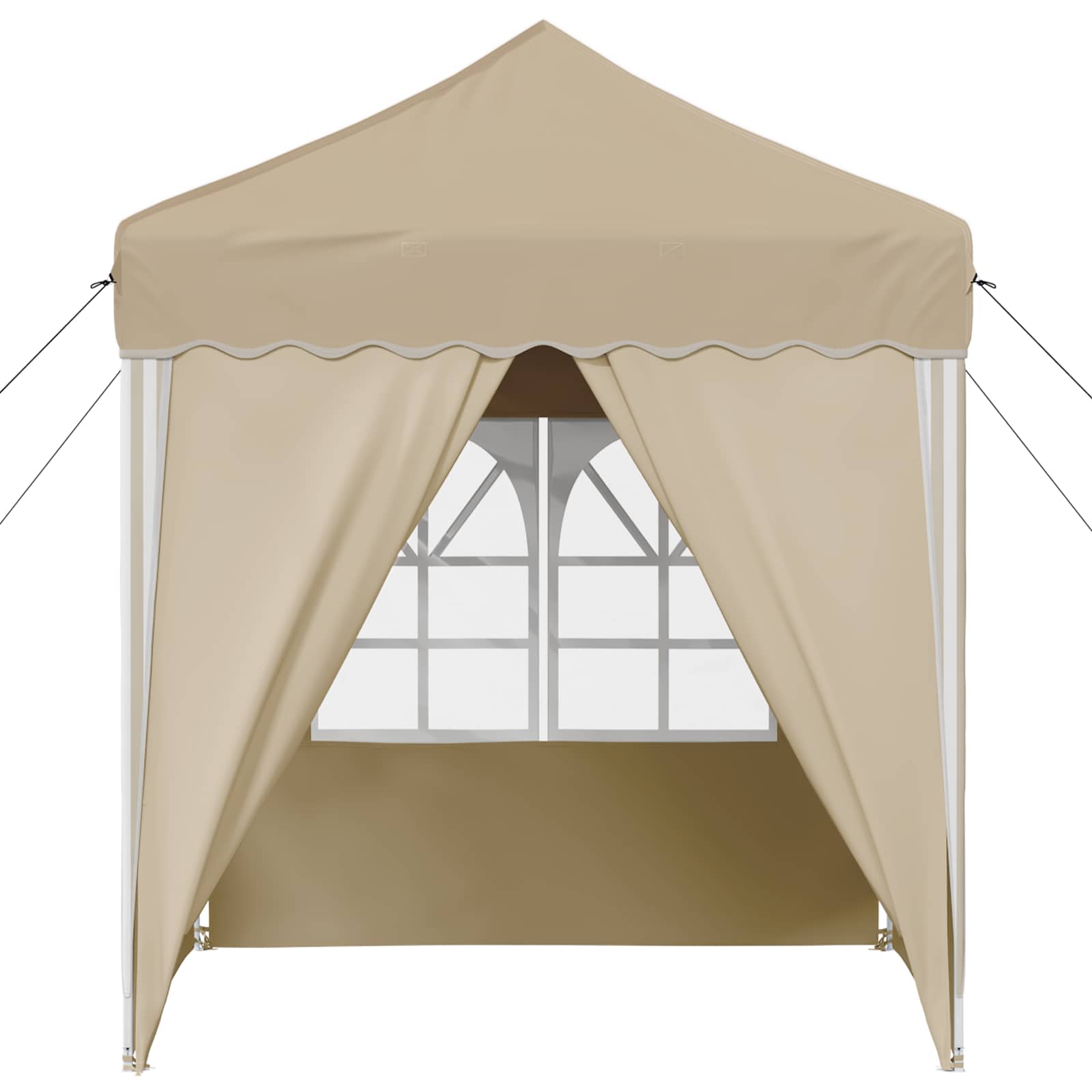 Pop-up šventinis palapinė 195 x 195 x 245 cm Kreminė Pop-up šventinis palapinė 195 x 195 x 245 cm Kreminė - Image 8