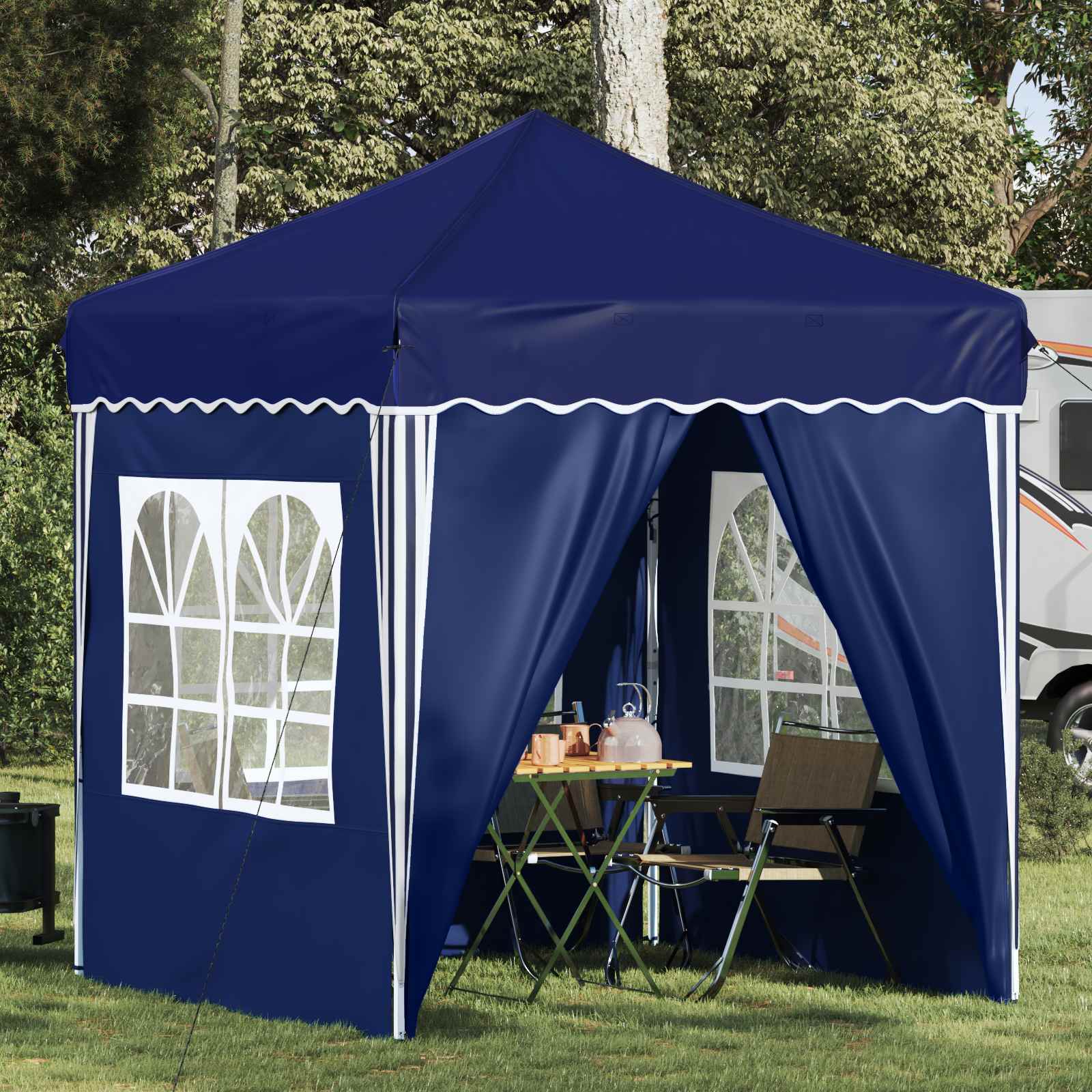 Pop-up šventinis palapinė 195 x 195 x 245 cm Mėlyna Pop-up šventinis palapinė 195 x 195 x 245 cm Mėlyna - Image 2