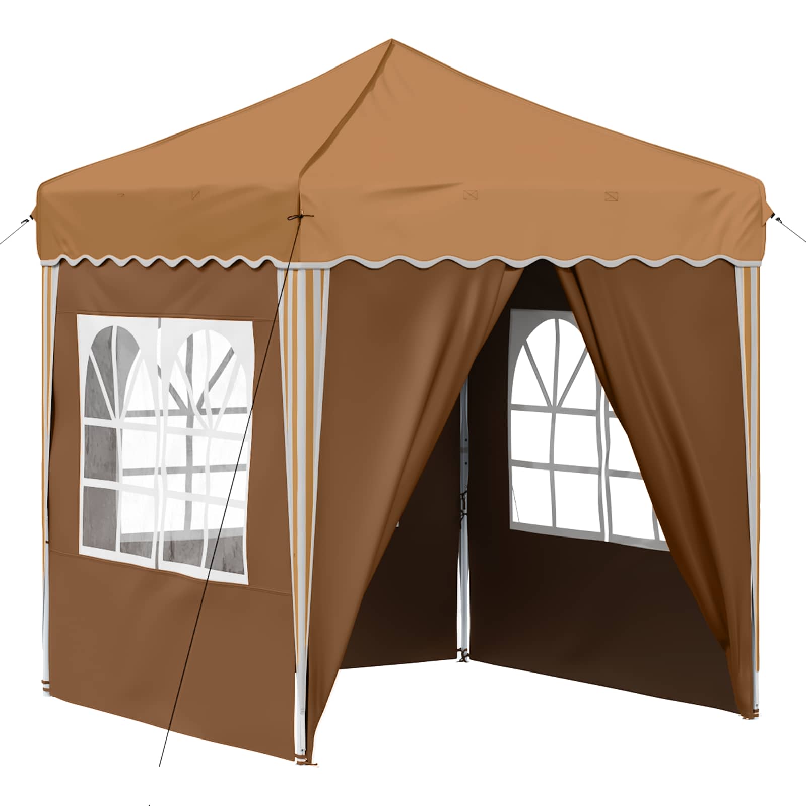 Pop-up šventinis palapinė 195 x 195 x 245 cm Smėlio Pop-up šventinis palapinė 195 x 195 x 245 cm Smėlio - Image 3