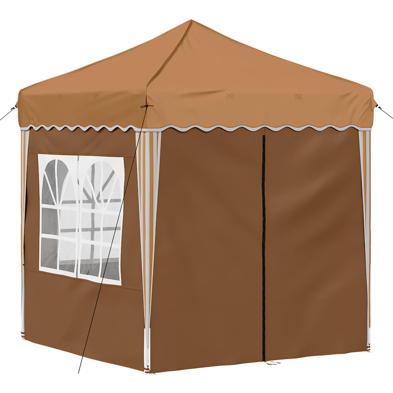 Pop-up šventinis palapinė 195 x 195 x 245 cm Smėlio Pop-up šventinis palapinė 195 x 195 x 245 cm Smėlio - Image 6
