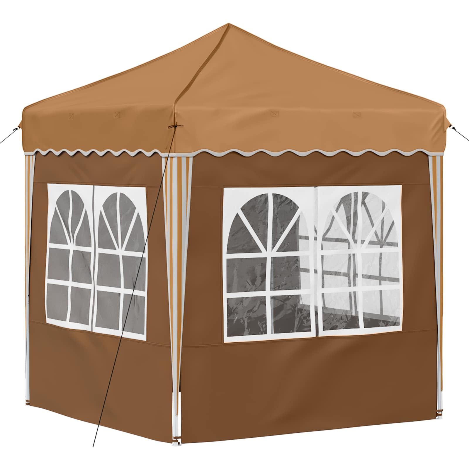 Pop-up šventinis palapinė 195 x 195 x 245 cm Smėlio Pop-up šventinis palapinė 195 x 195 x 245 cm Smėlio - Image 10
