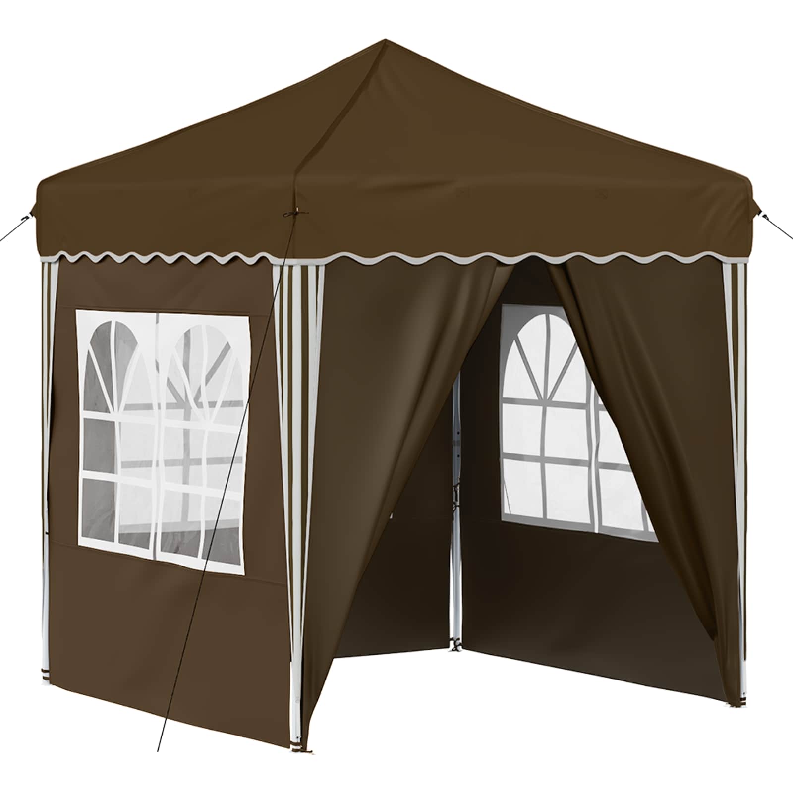 Pop-up šventinis palapinė 195 x 195 x 245 cm Taupe Pop-up šventinis palapinė 195 x 195 x 245 cm Taupe - Image 3