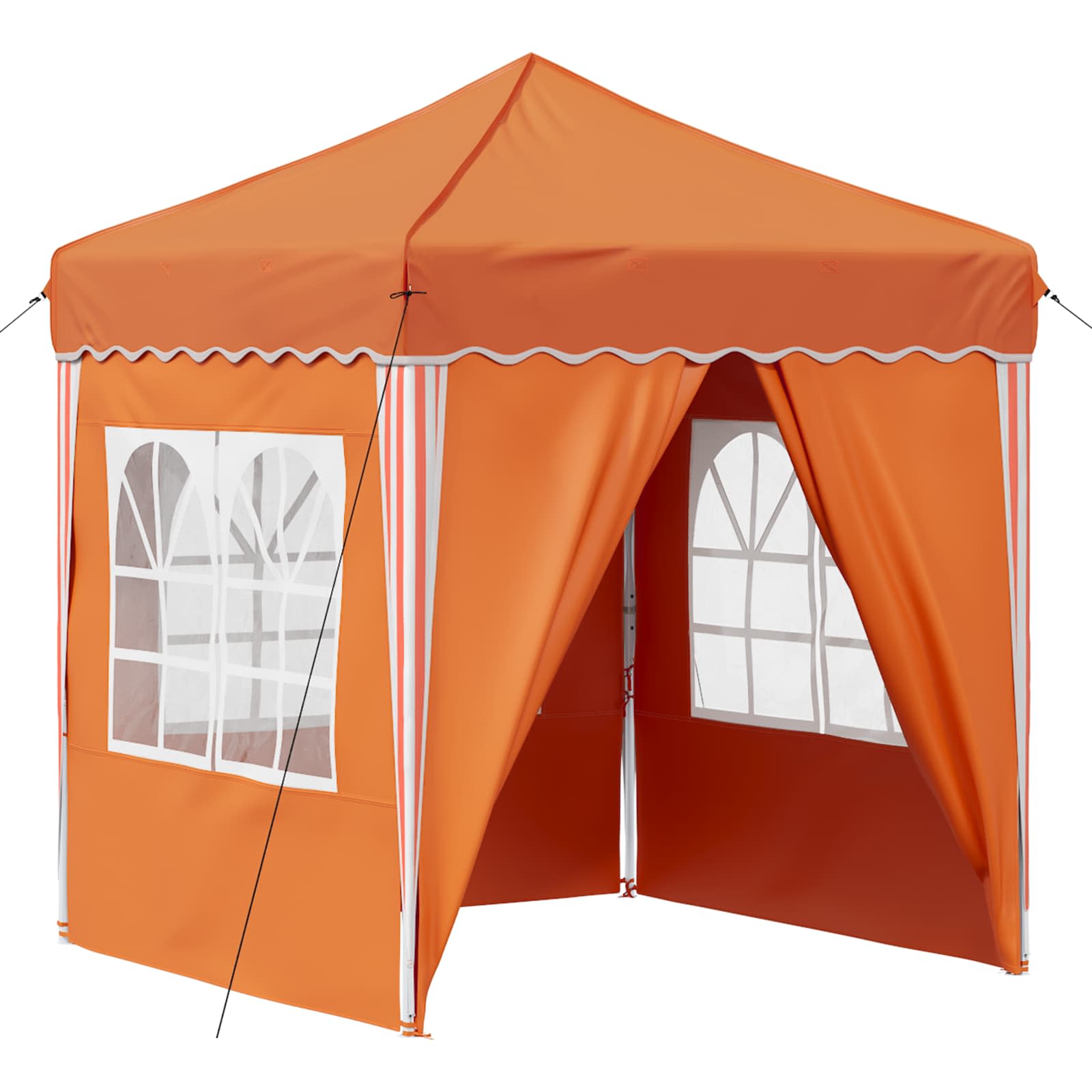 Pop-up šventinis palapinė 195 x 195 x 245 cm Oranžinė Pop-up šventinis palapinė 195 x 195 x 245 cm Oranžinė - Image 3