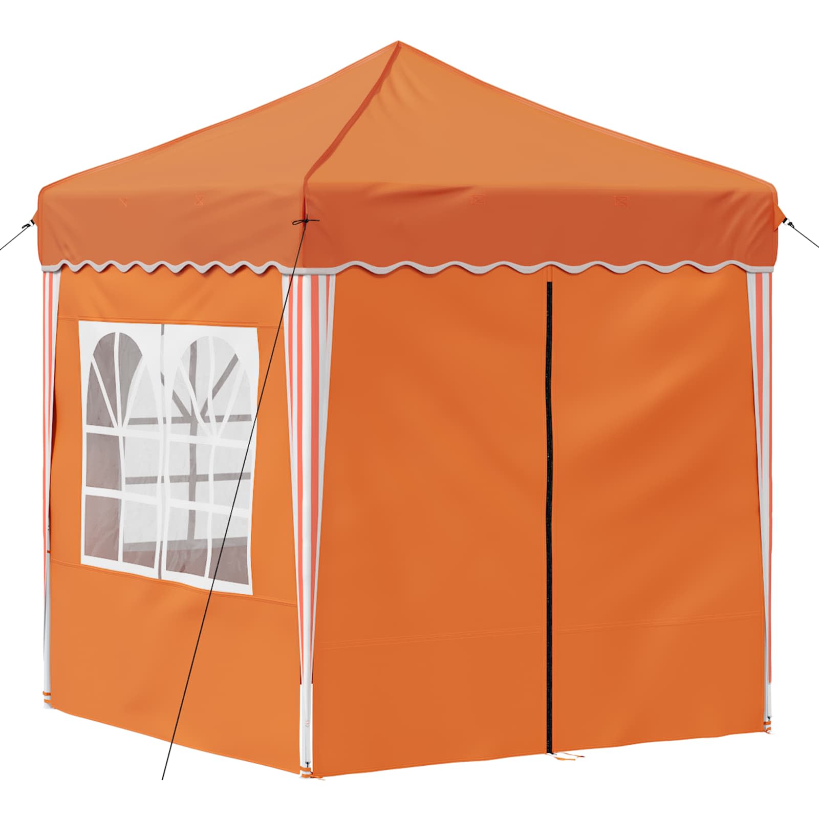 Pop-up šventinis palapinė 195 x 195 x 245 cm Oranžinė Pop-up šventinis palapinė 195 x 195 x 245 cm Oranžinė - Image 6