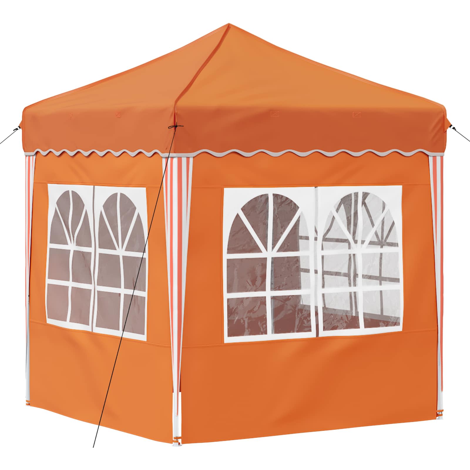 Pop-up šventinis palapinė 195 x 195 x 245 cm Oranžinė Pop-up šventinis palapinė 195 x 195 x 245 cm Oranžinė - Image 10