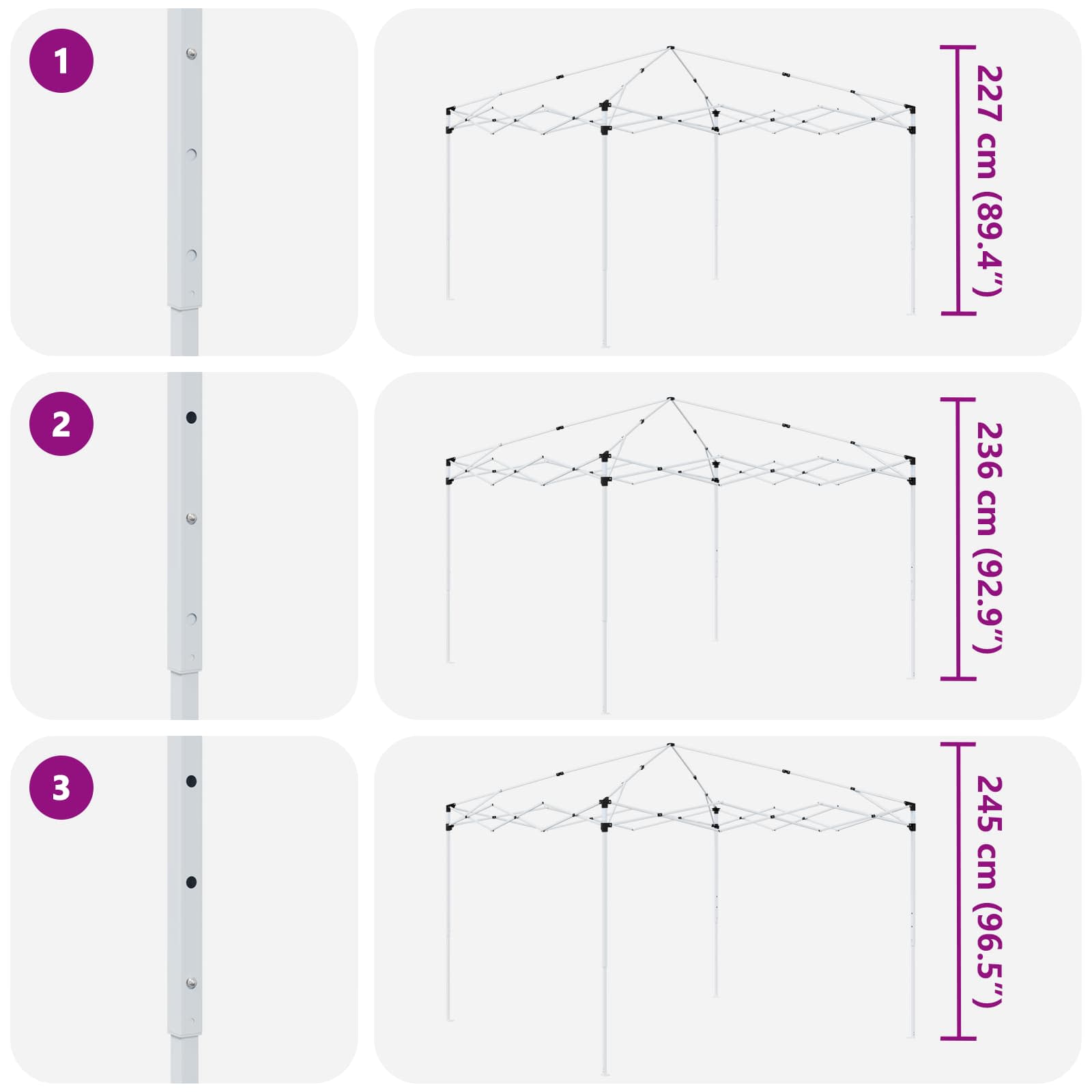 Pop-up šventinis palapinė 288 x 288 x 245 cm Smėlio Pop-up šventinis palapinė 288 x 288 x 245 cm Smėlio - Image 17