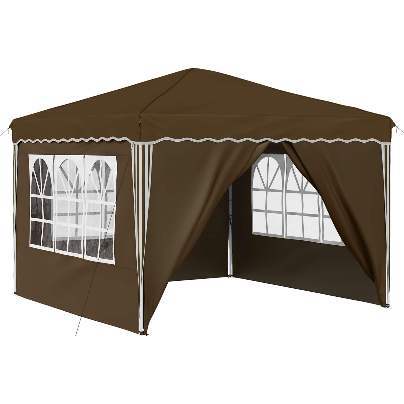 Pop-up šventinis palapinė 288 x 288 x 245 cm Taupe Pop-up šventinis palapinė 288 x 288 x 245 cm Taupe - Image 3