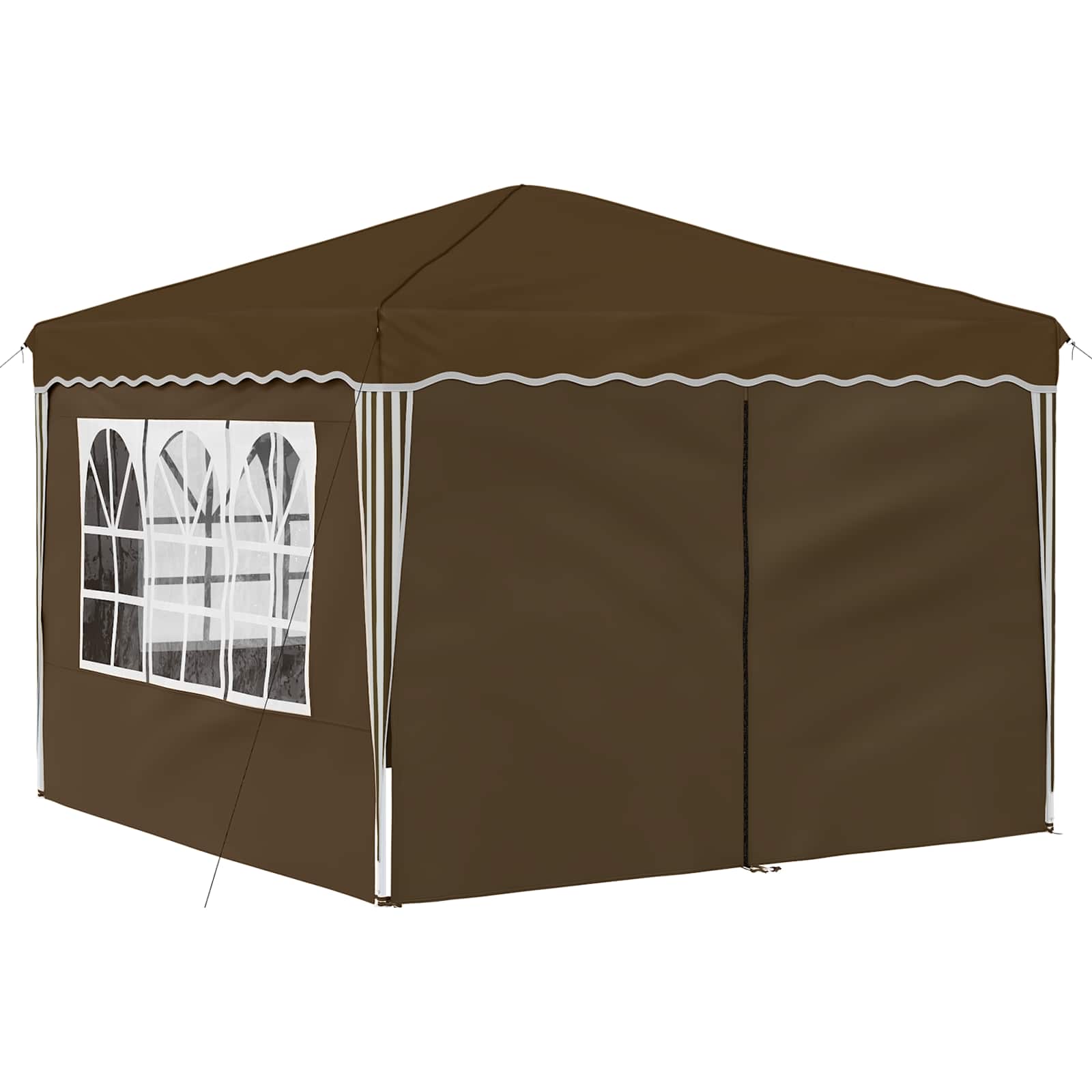 Pop-up šventinis palapinė 288 x 288 x 245 cm Taupe Pop-up šventinis palapinė 288 x 288 x 245 cm Taupe - Image 6