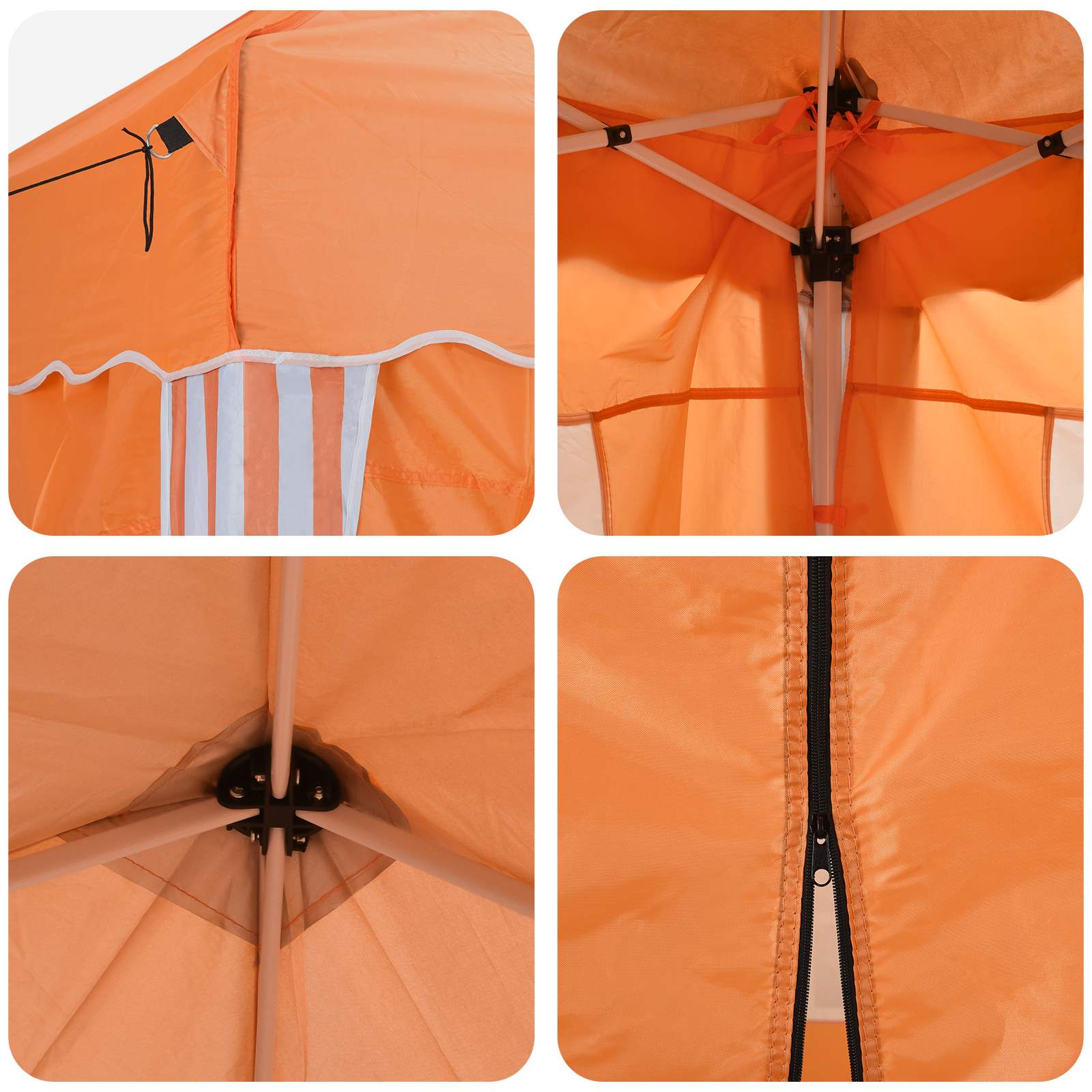 Pop-up šventinis palapinė 288 x 288 x 245 cm Oranžinė Pop-up šventinis palapinė 288 x 288 x 245 cm Oranžinė - Image 13