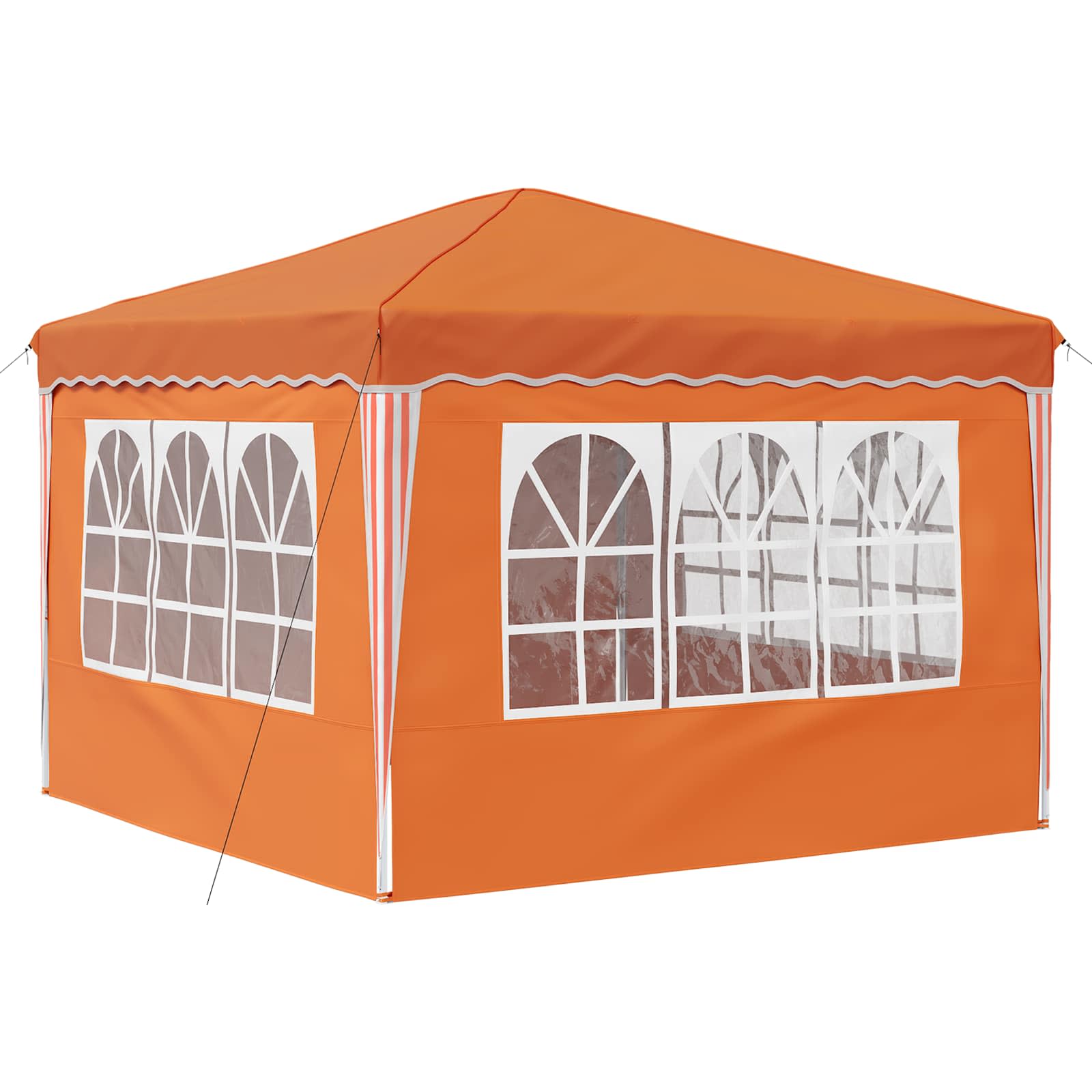 Pop-up šventinis palapinė 288 x 288 x 245 cm Oranžinė Pop-up šventinis palapinė 288 x 288 x 245 cm Oranžinė - Image 10