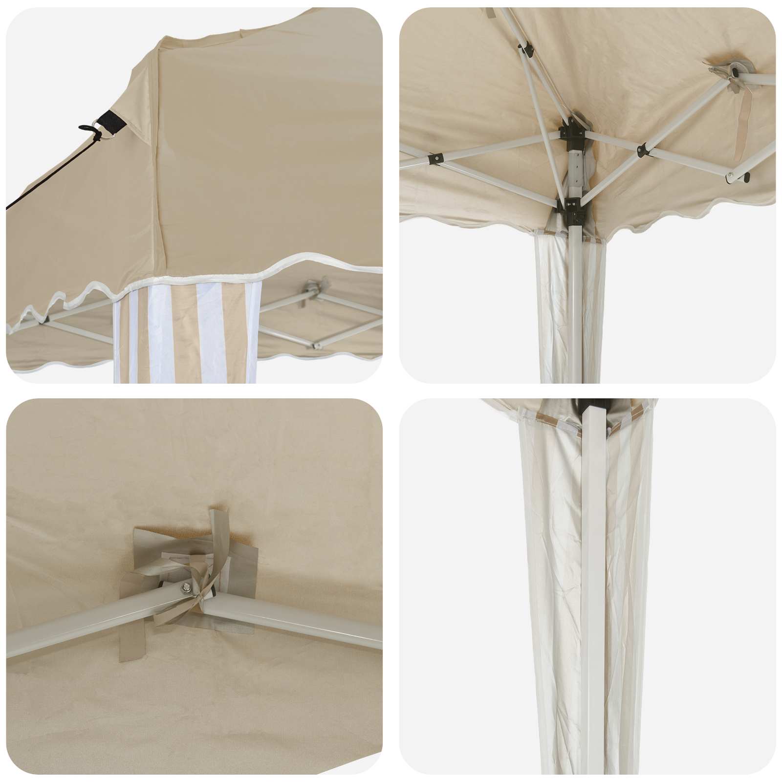 Pop-up šventinis palapinė 575 x 290 x 245 cm Kreminė Pop-up šventinis palapinė 575 x 290 x 245 cm Kreminė - Image 10