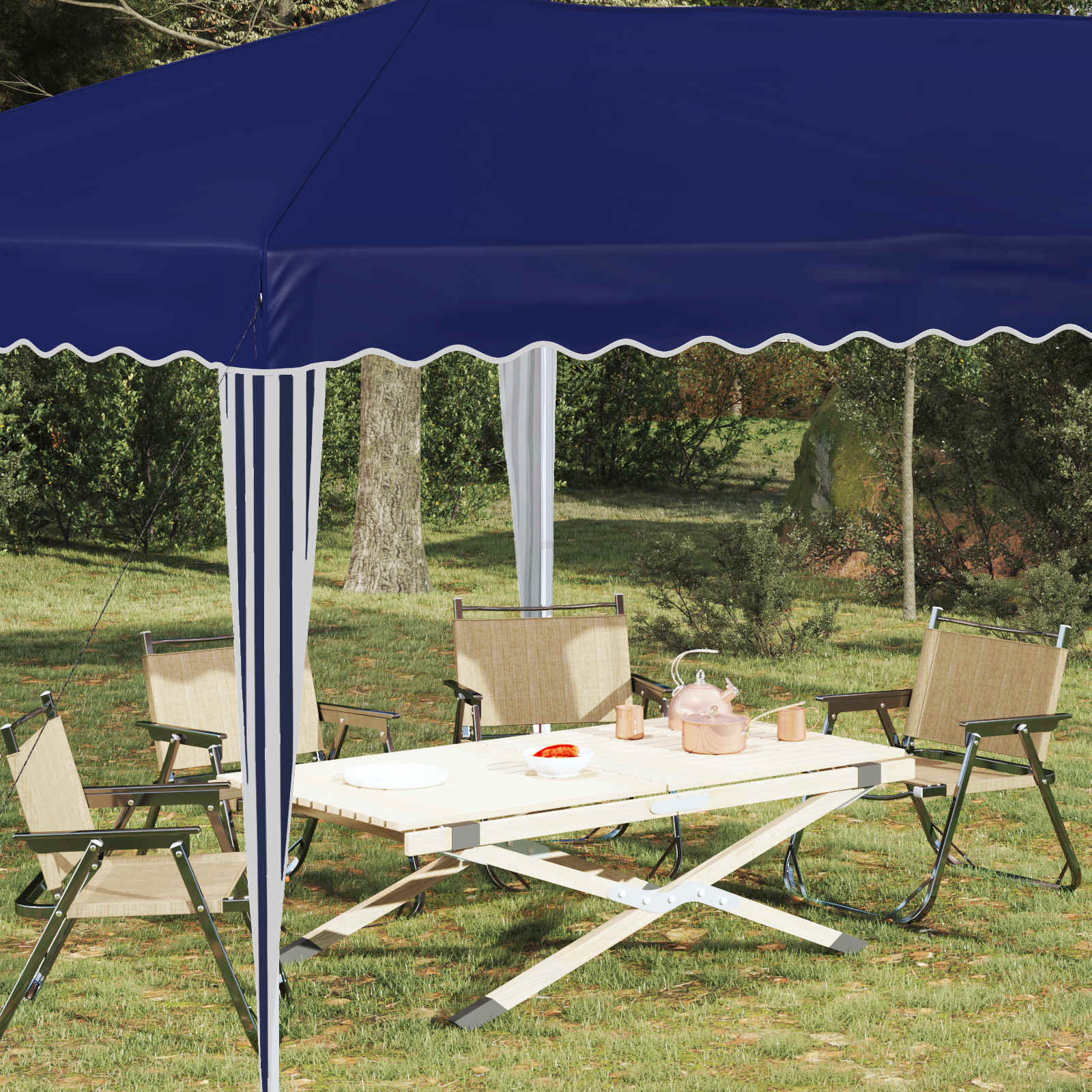 Pop-up šventinis palapinė 575 x 290 x 245 cm Mėlyna Pop-up šventinis palapinė 575 x 290 x 245 cm Mėlyna - Image 4