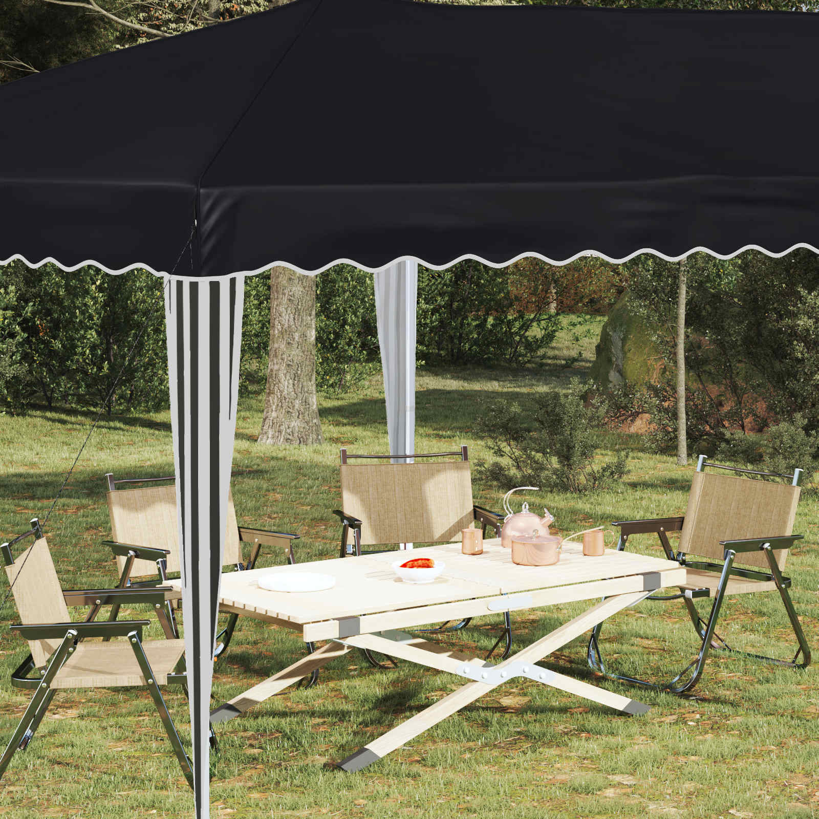 Pop-up šventinis palapinė 575 x 290 x 245 cm Antracitas Pop-up šventinis palapinė 575 x 290 x 245 cm Antracitas - Image 4
