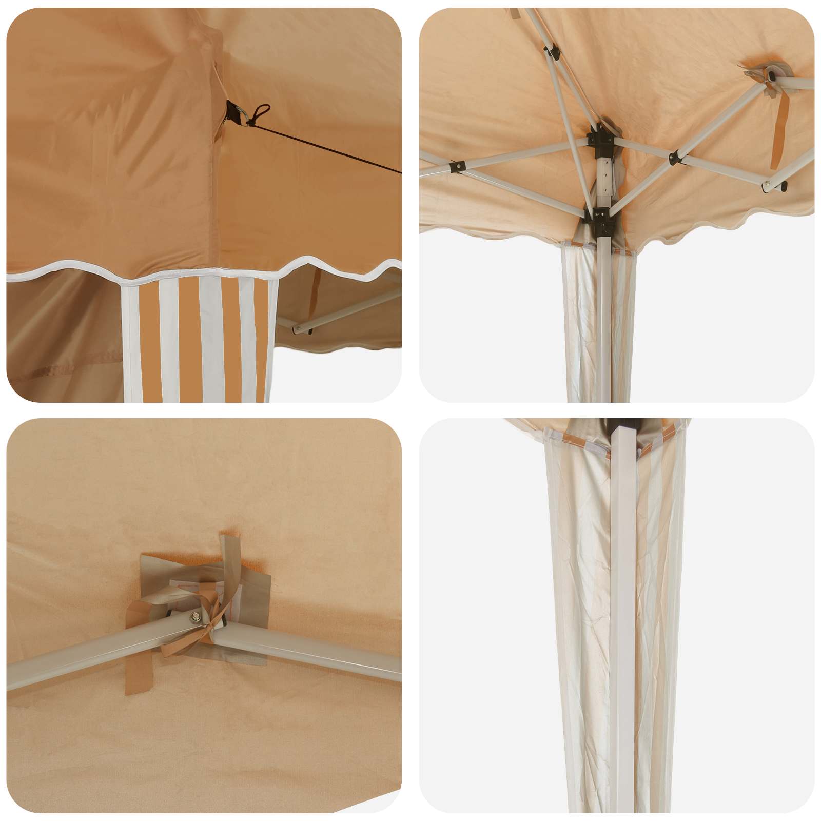 Pop-up šventinis palapinė 575 x 289 x 245 cm Smėlio Pop-up šventinis palapinė 575 x 289 x 245 cm Smėlio - Image 11