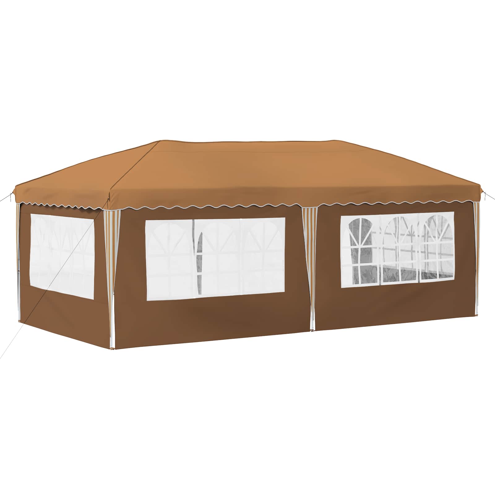 Pop-up šventinis palapinė 575 x 289 x 245 cm Smėlio Pop-up šventinis palapinė 575 x 289 x 245 cm Smėlio - Image 8