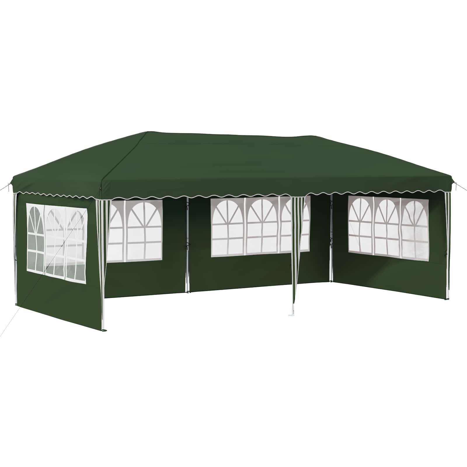 Pop-up šventinis palapinė 575 x 289 x 245 cm Žalia Pop-up šventinis palapinė 575 x 289 x 245 cm Žalia - Image 3