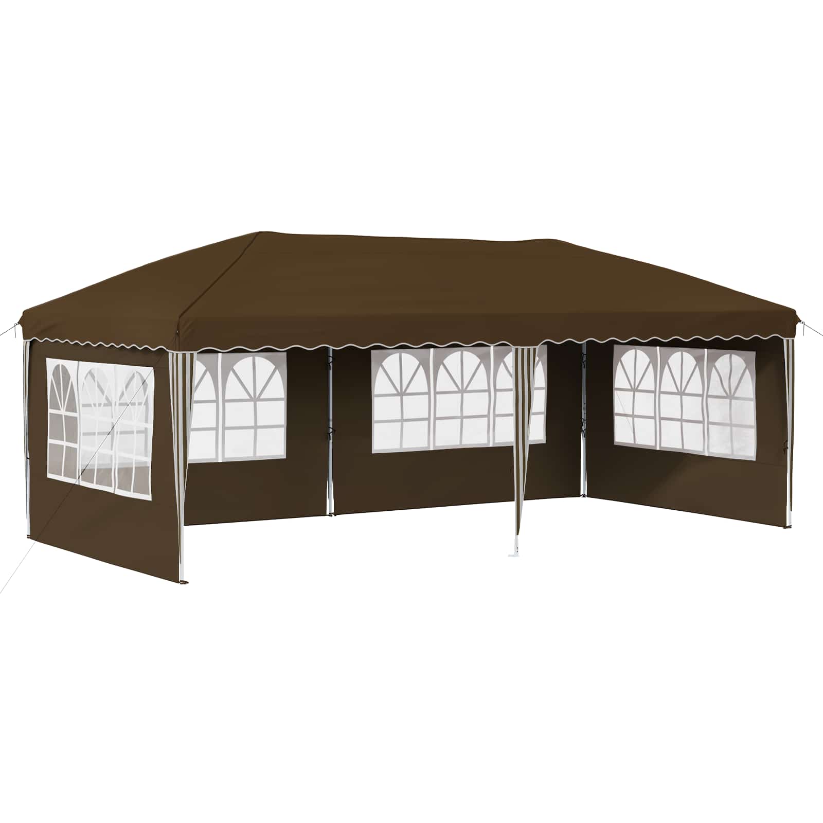 Pop-up šventinis palapinė 575 x 289 x 245 cm Taupe Pop-up šventinis palapinė 575 x 289 x 245 cm Taupe - Image 3