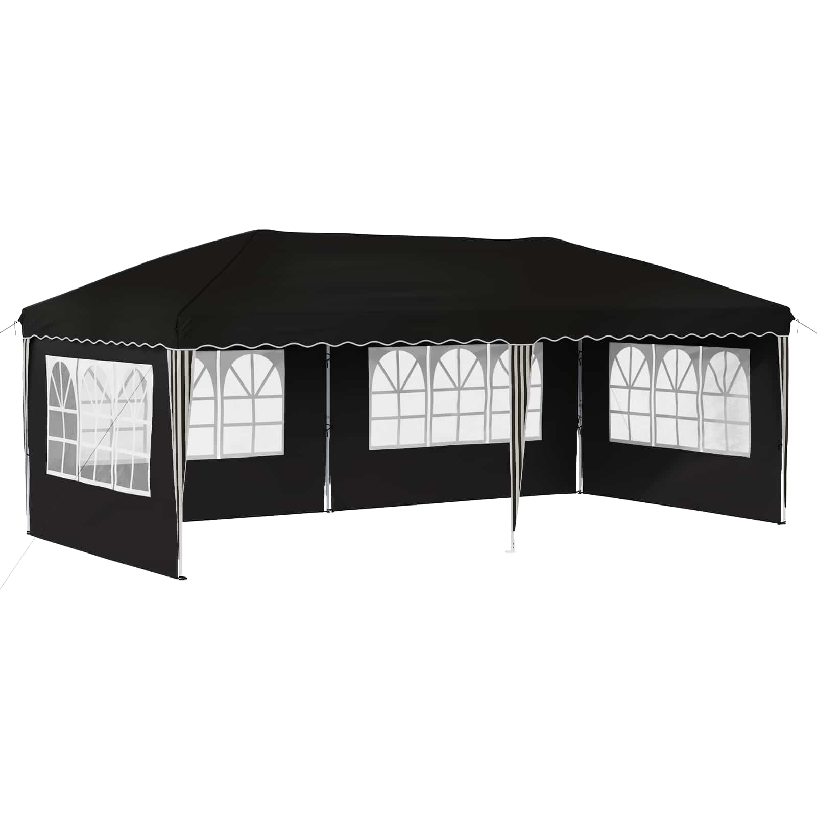 Pop-up šventinis palapinė 575 x 289 x 245 cm Juoda Pop-up šventinis palapinė 575 x 289 x 245 cm Juoda - Image 3