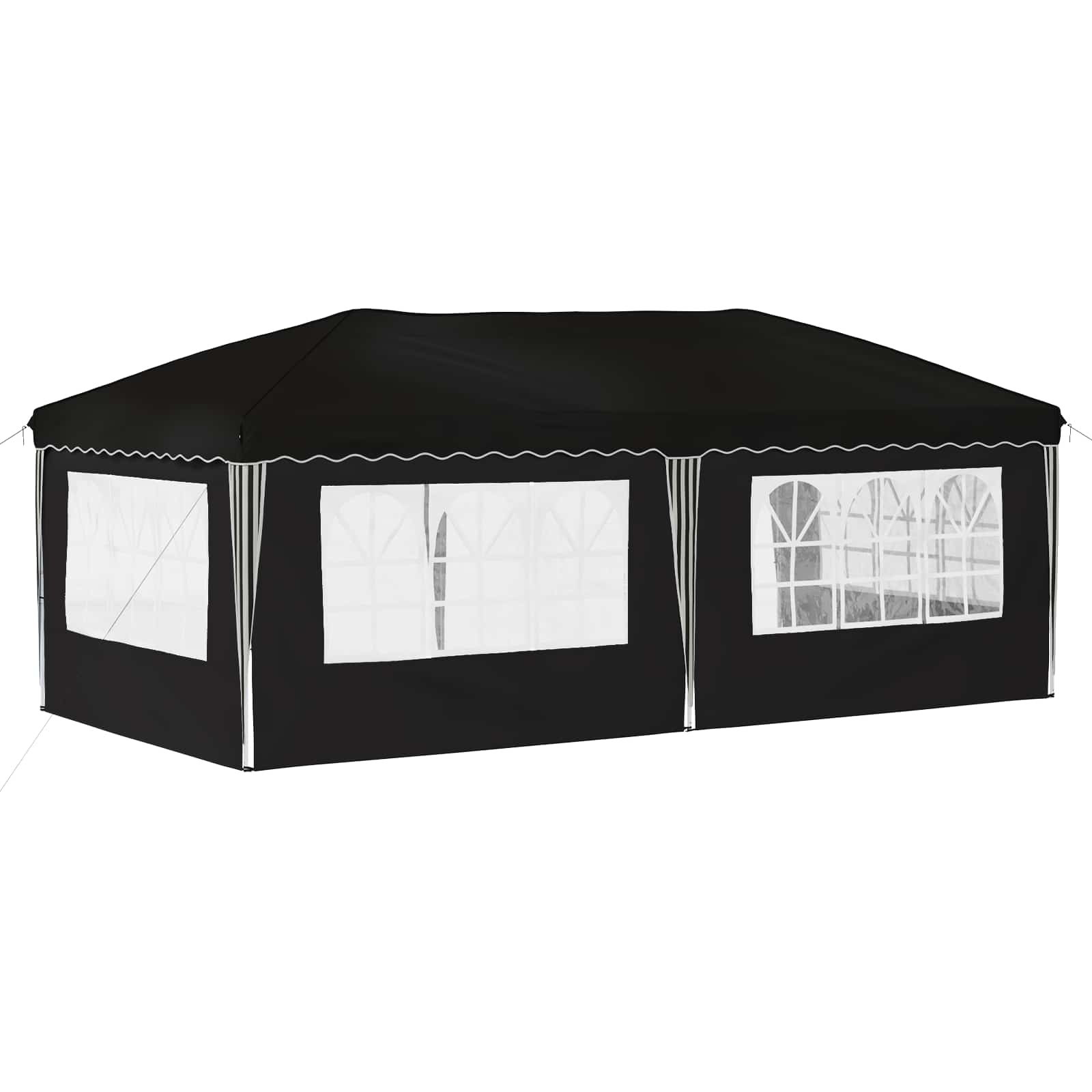 Pop-up šventinis palapinė 575 x 289 x 245 cm Juoda Pop-up šventinis palapinė 575 x 289 x 245 cm Juoda - Image 8