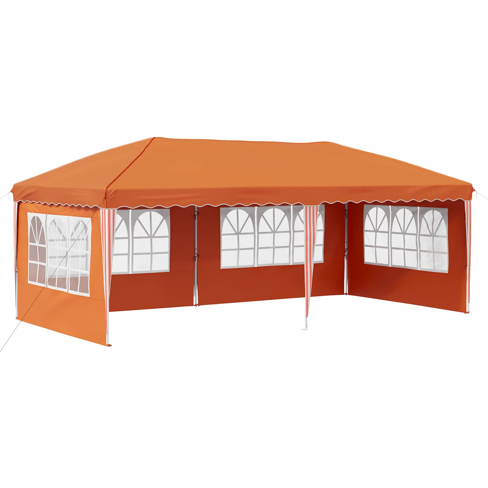 Pop-up šventinis palapinė 575 x 289 x 245 cm Oranžinė Pop-up šventinis palapinė 575 x 289 x 245 cm Oranžinė - Image 3