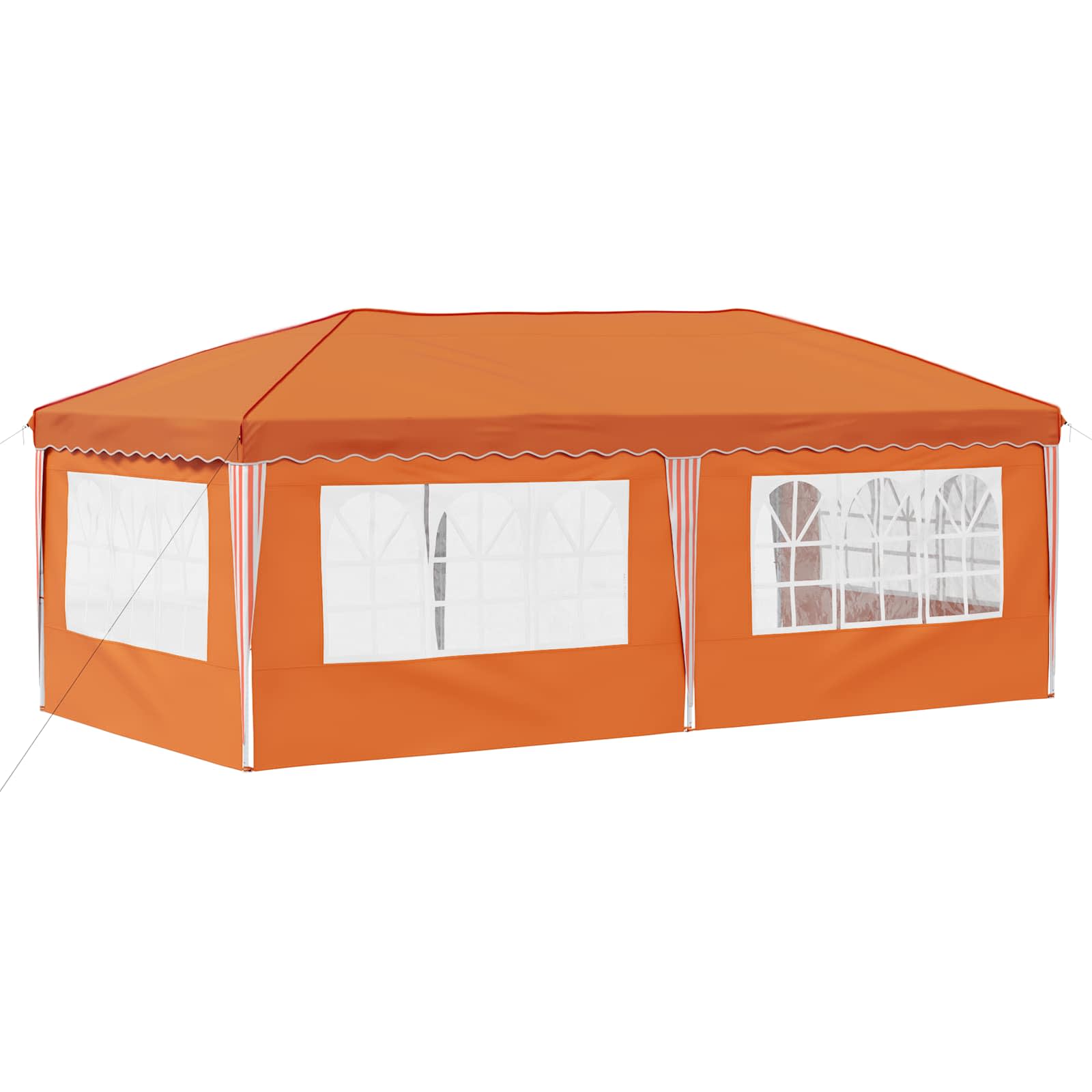 Pop-up šventinis palapinė 575 x 289 x 245 cm Oranžinė Pop-up šventinis palapinė 575 x 289 x 245 cm Oranžinė - Image 8