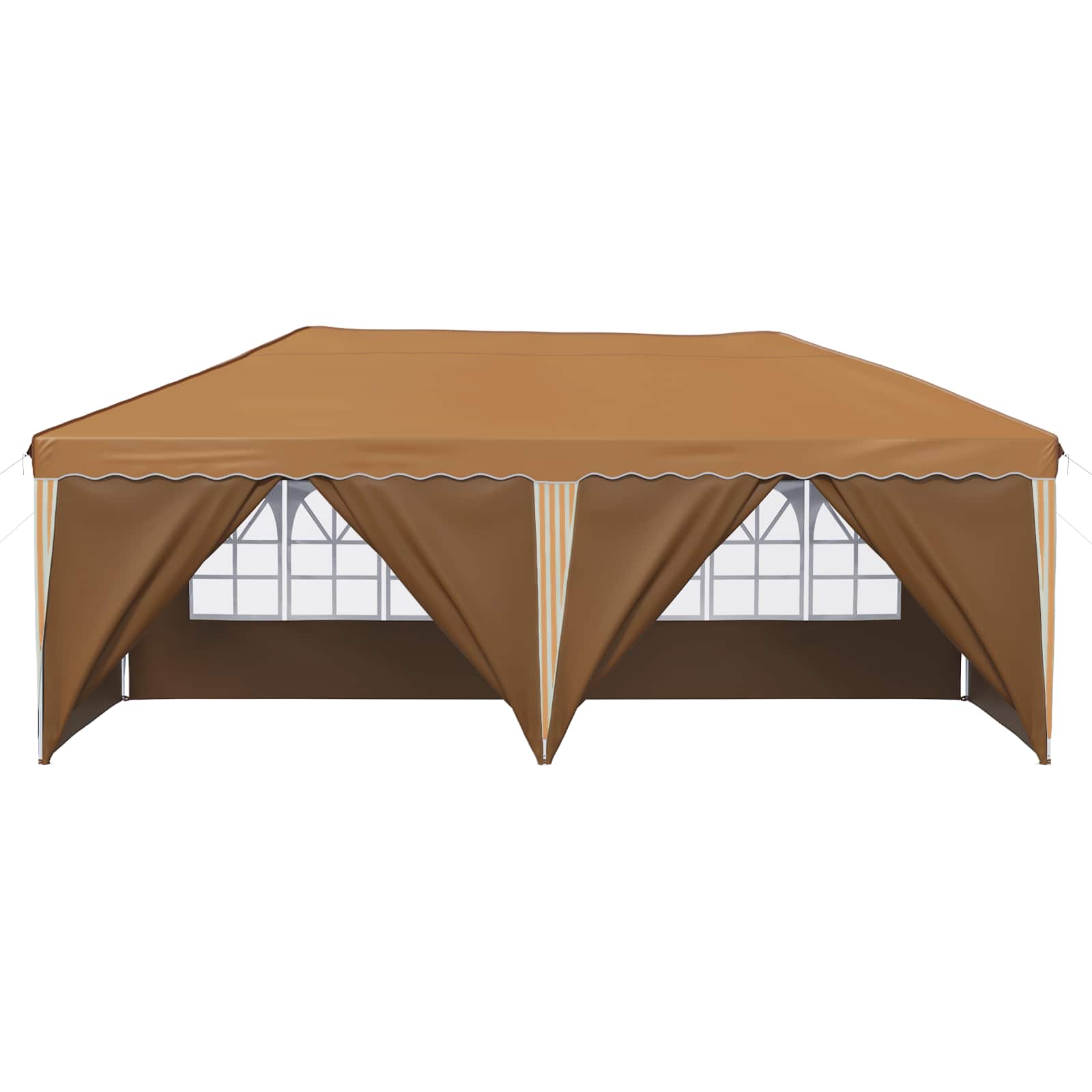 Pop-up šventinis palapinė 575 x 288 x 245 cm Smėlio Pop-up šventinis palapinė 575 x 288 x 245 cm Smėlio - Image 7