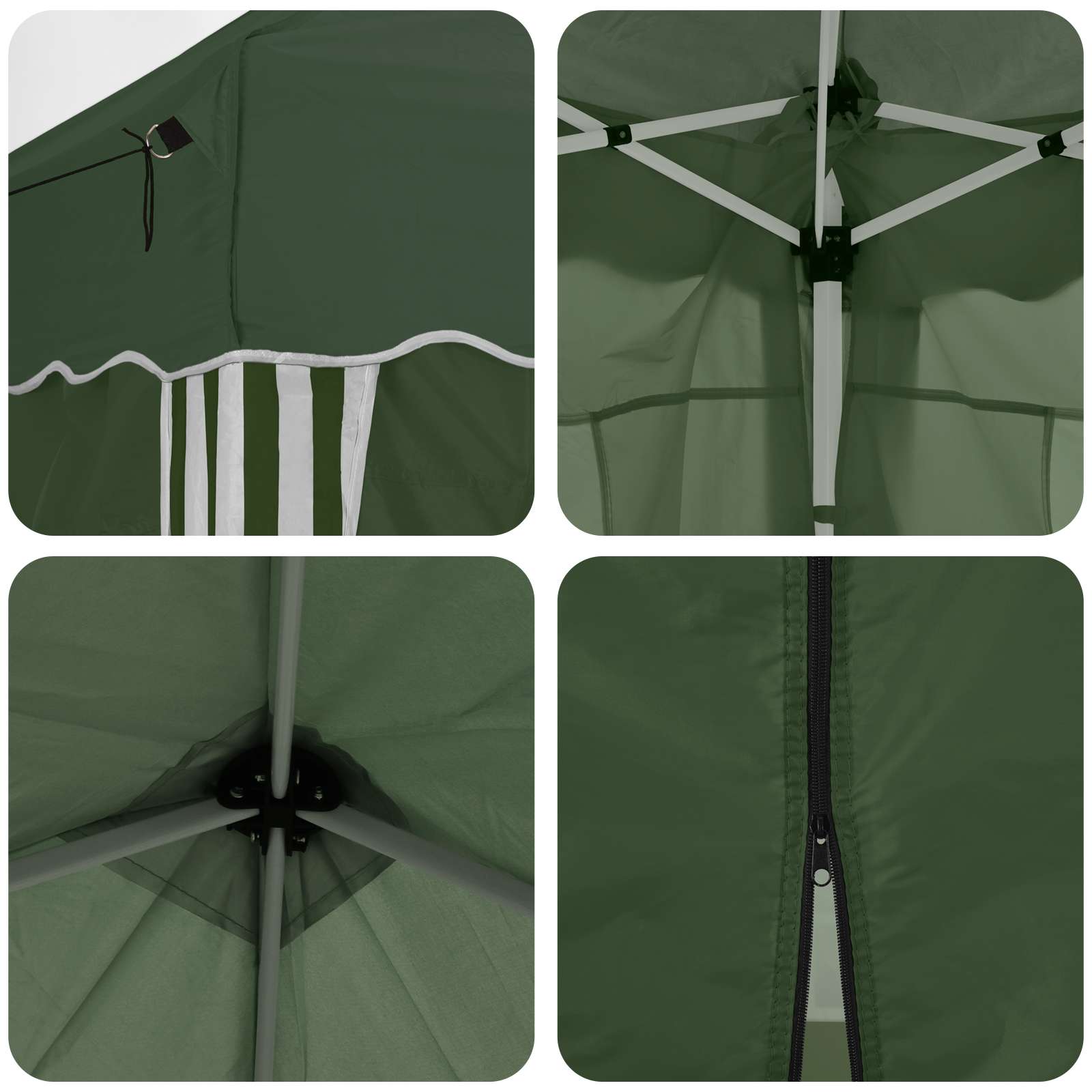 Pop-up šventinis palapinė 575 x 288 x 245 cm Žalia Pop-up šventinis palapinė 575 x 288 x 245 cm Žalia - Image 12