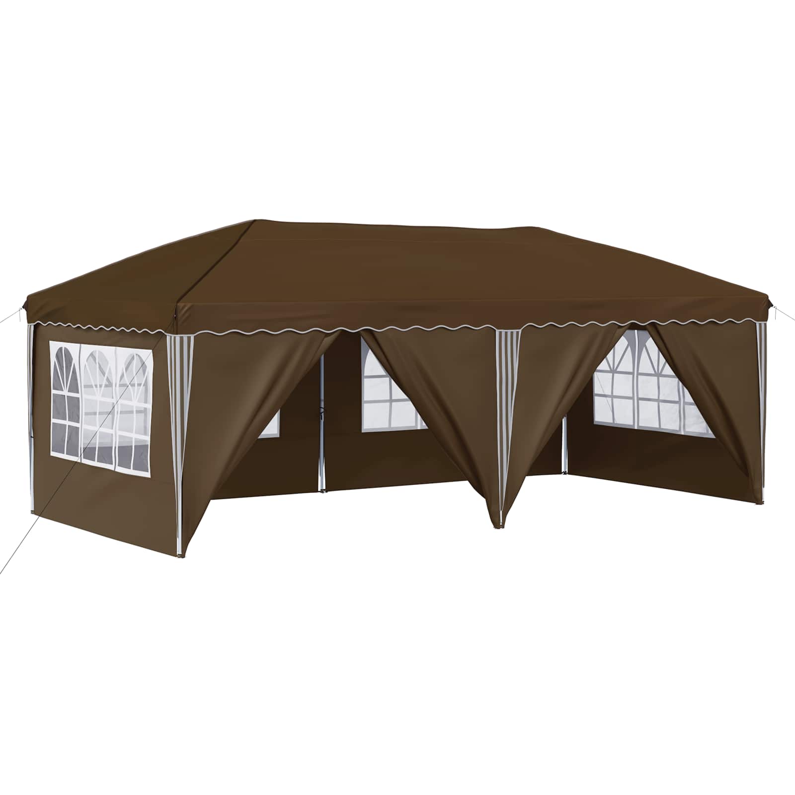 Pop-up šventinis palapinė 575 x 288 x 245 cm Taupe Pop-up šventinis palapinė 575 x 288 x 245 cm Taupe - Image 3