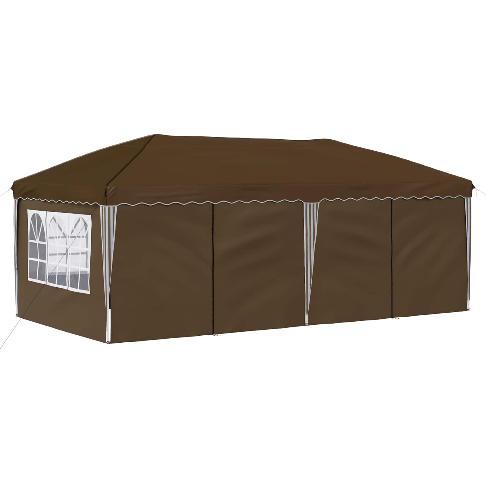 Pop-up šventinis palapinė 575 x 288 x 245 cm Taupe Pop-up šventinis palapinė 575 x 288 x 245 cm Taupe - Image 5