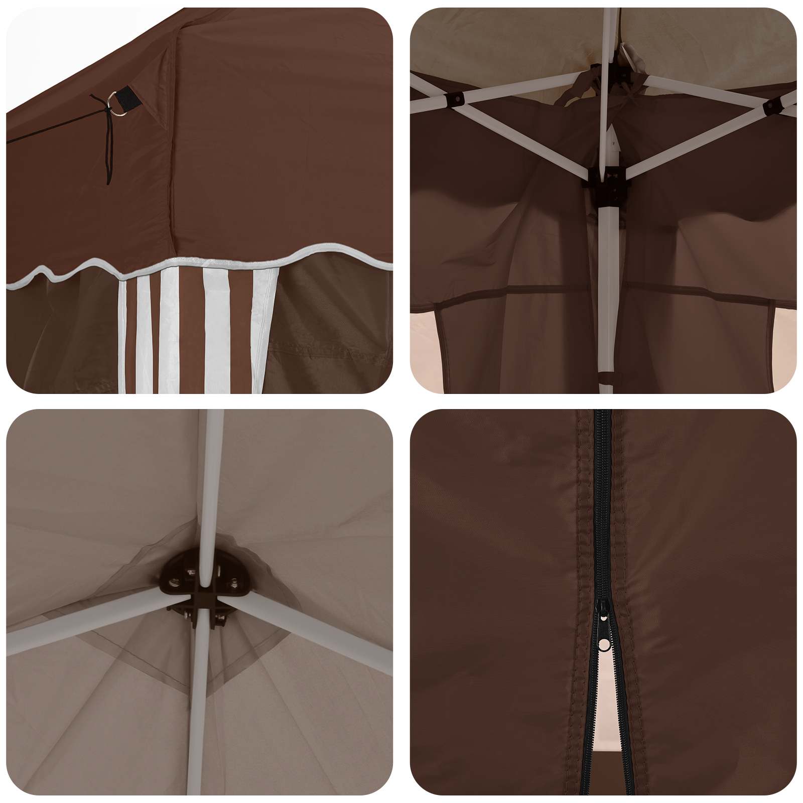Pop-up šventinis palapinė 575 x 288 x 245 cm Ruda Pop-up šventinis palapinė 575 x 288 x 245 cm Ruda - Image 12