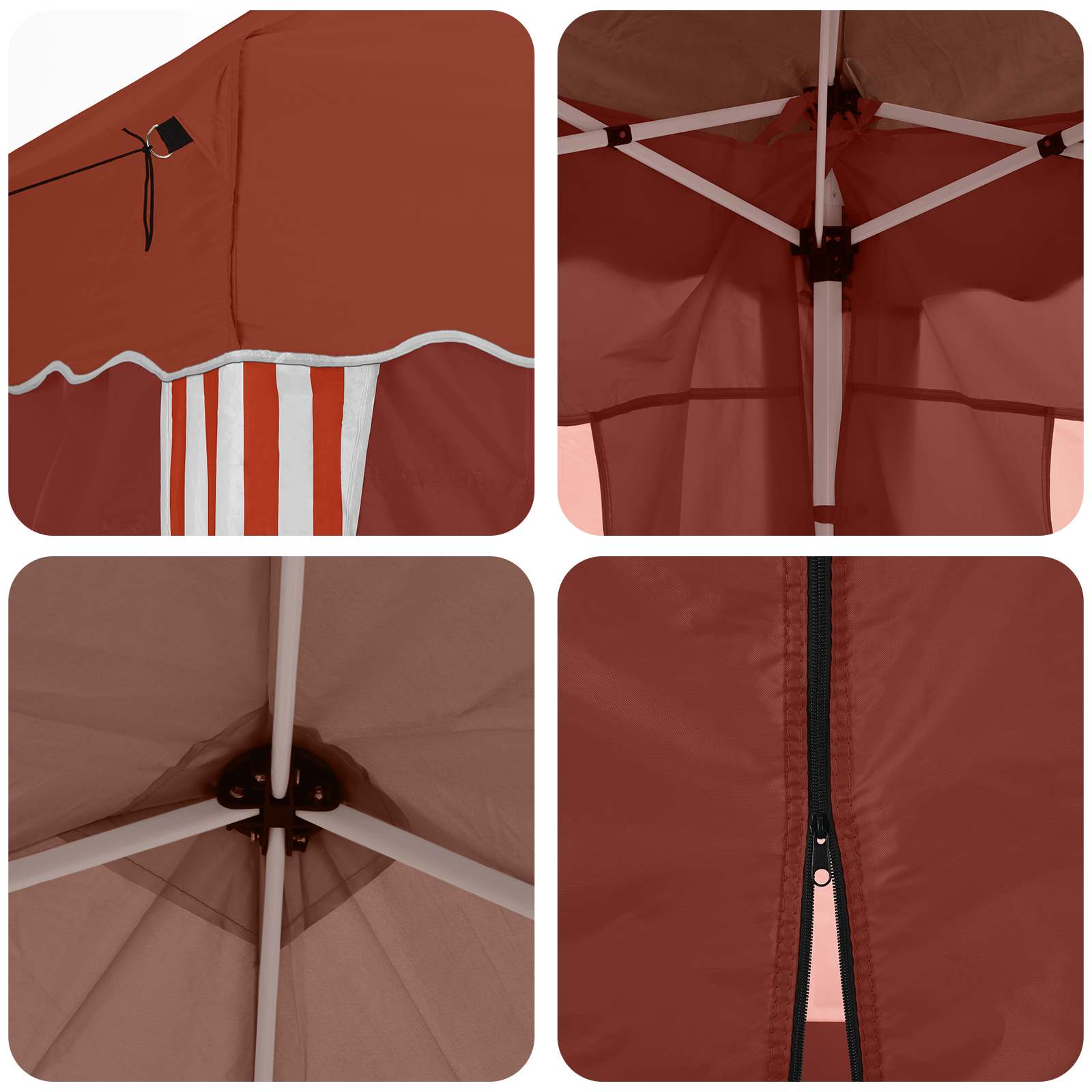 Pop-up šventinis palapinė 575 x 288 x 245 cm Terakotos Pop-up šventinis palapinė 575 x 288 x 245 cm Terakotos - Image 12