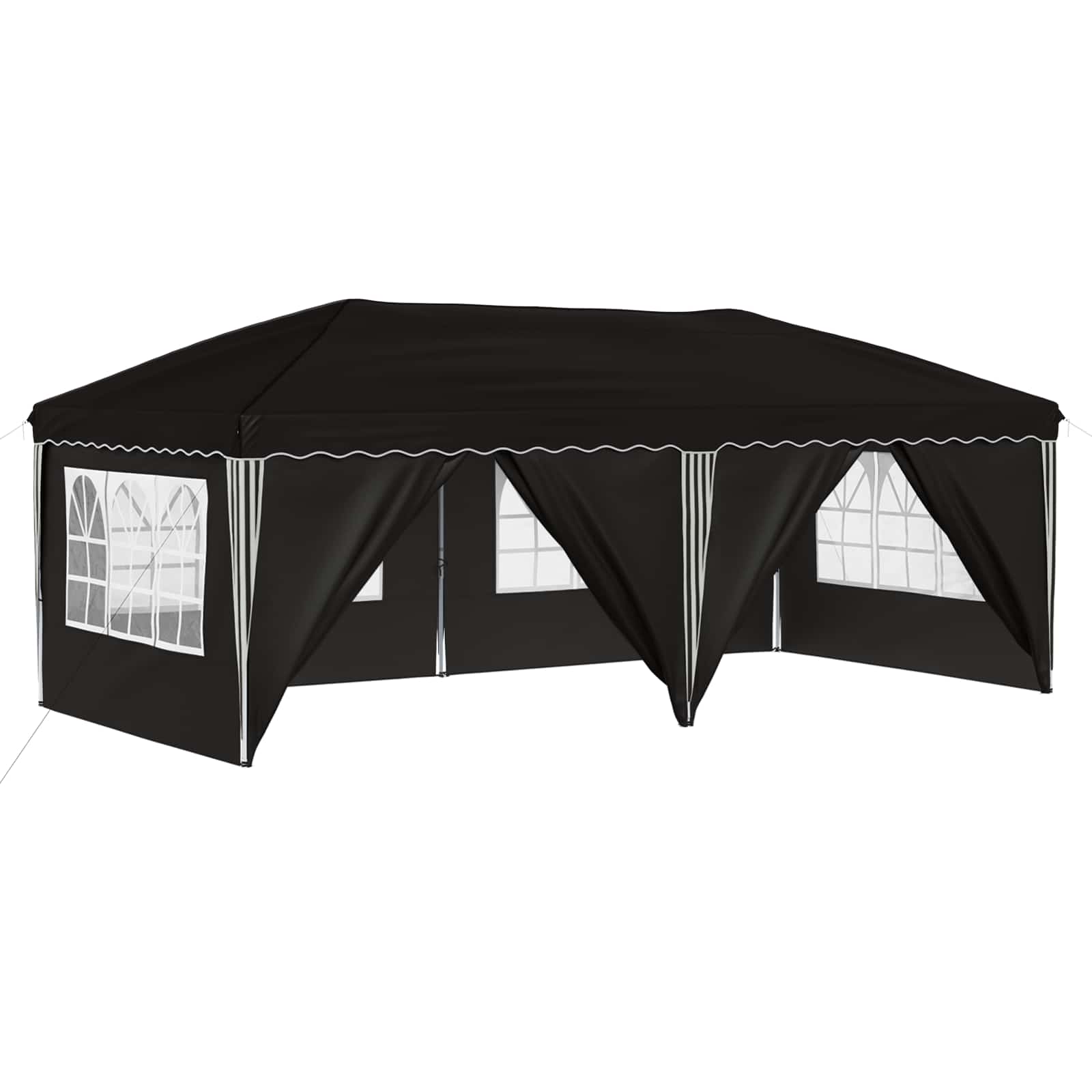 Pop-up šventinis palapinė 575 x 288 x 245 cm Juoda Pop-up šventinis palapinė 575 x 288 x 245 cm Juoda - Image 3