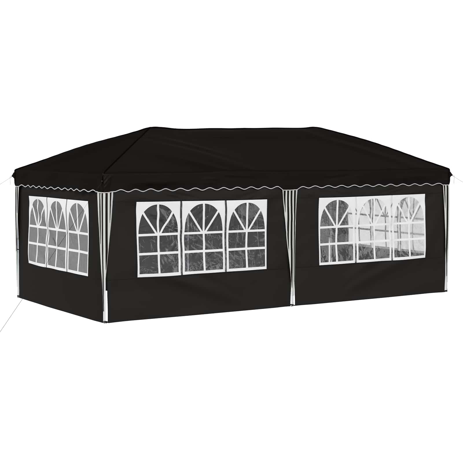 Pop-up šventinis palapinė 575 x 288 x 245 cm Juoda Pop-up šventinis palapinė 575 x 288 x 245 cm Juoda - Image 9