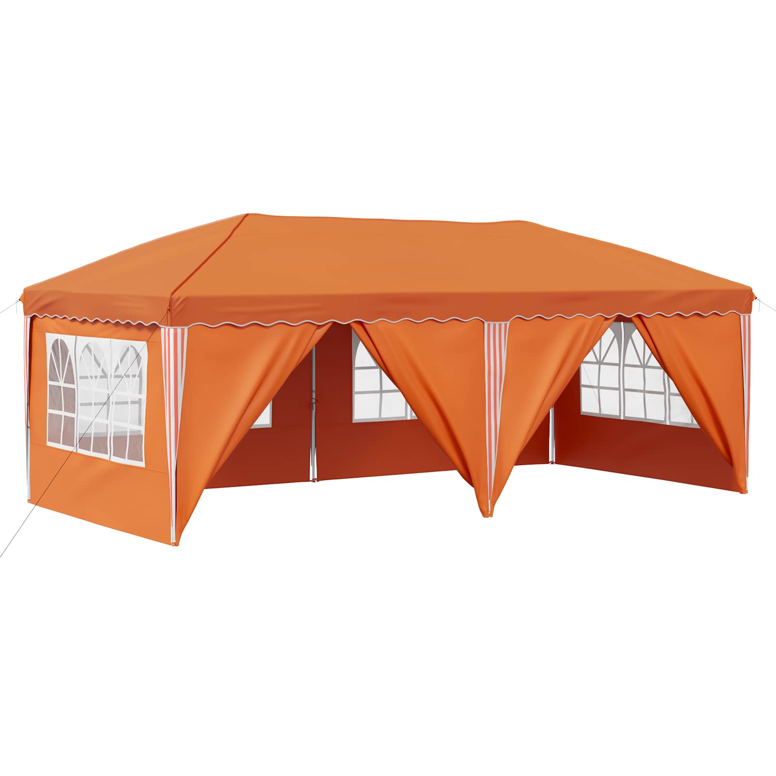 Pop-up šventinis palapinė 575 x 288 x 245 cm Oranžinė Pop-up šventinis palapinė 575 x 288 x 245 cm Oranžinė - Image 3