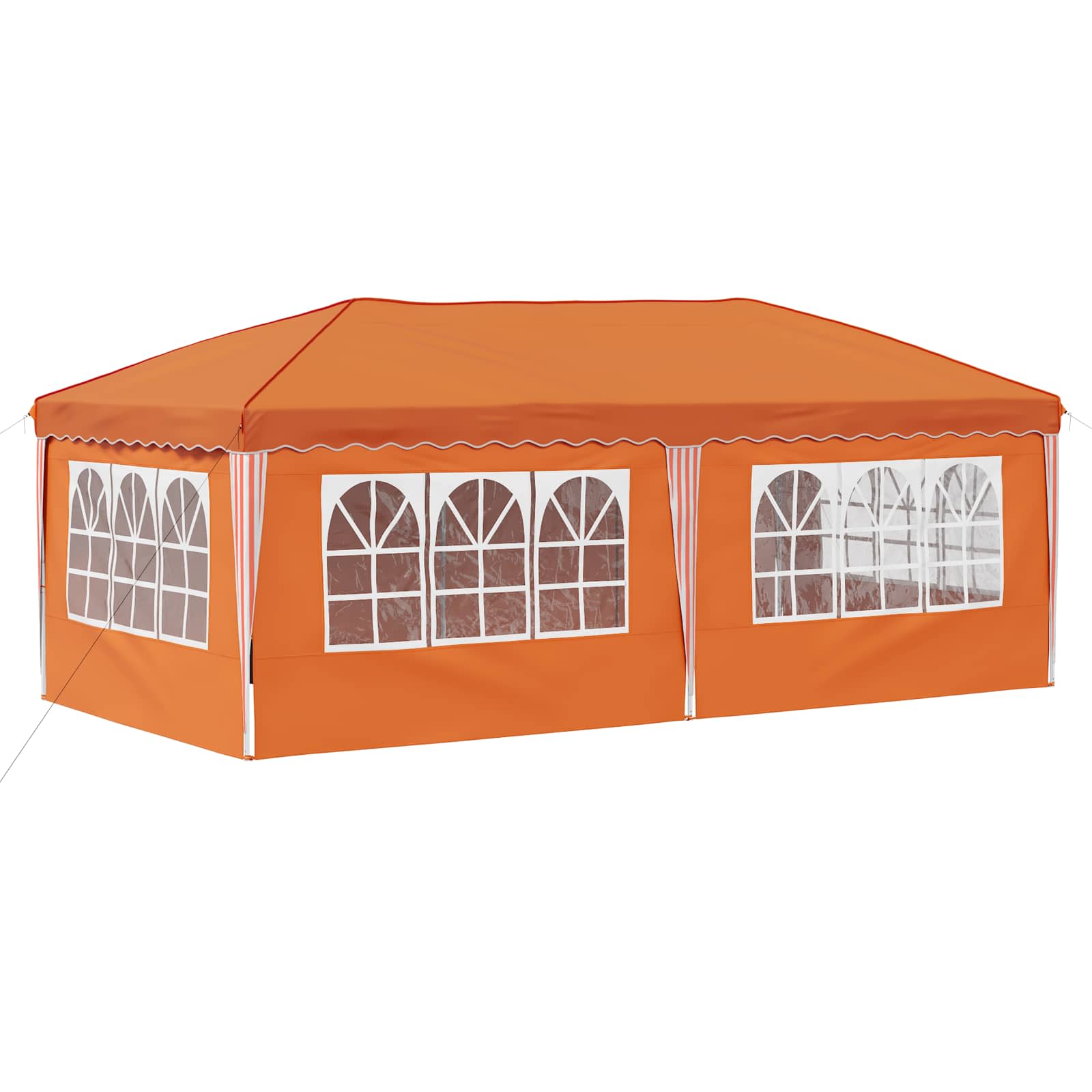 Pop-up šventinis palapinė 575 x 288 x 245 cm Oranžinė Pop-up šventinis palapinė 575 x 288 x 245 cm Oranžinė - Image 9