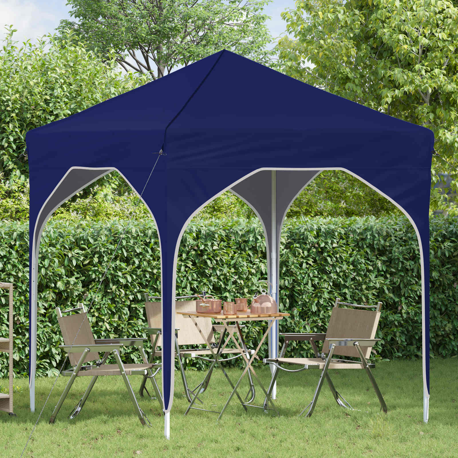 Pop-up šventinis palapinė 194 x 194 x 245 cm Mėlyna Pop-up šventinis palapinė 194 x 194 x 245 cm Mėlyna - Image 4