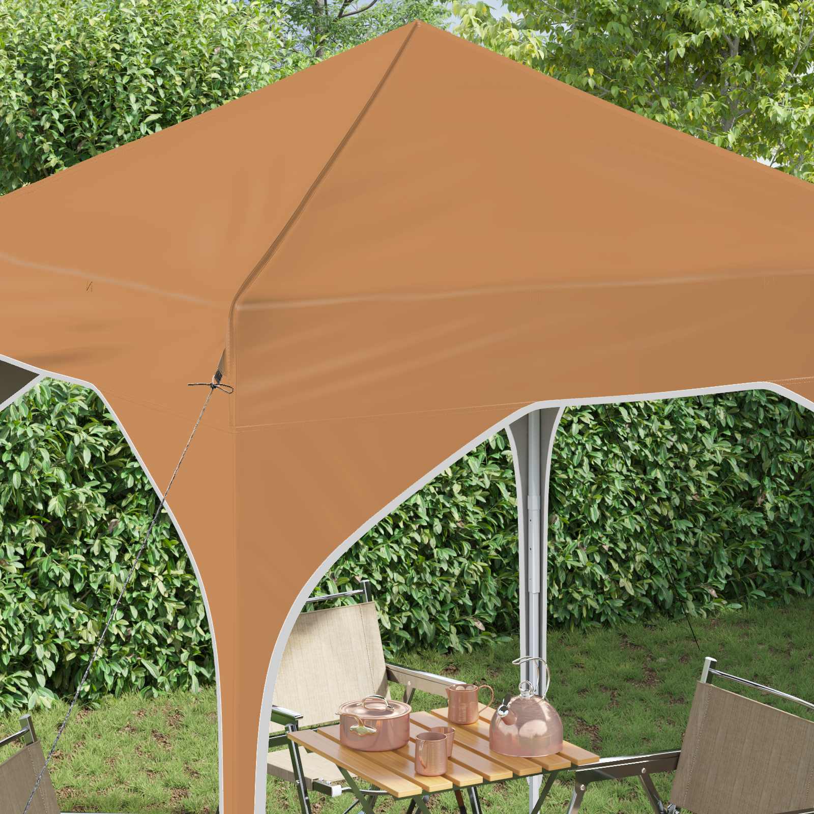 Pop-up šventinis palapinė 194 x 194 x 245 cm Smėlio Pop-up šventinis palapinė 194 x 194 x 245 cm Smėlio - Image 5