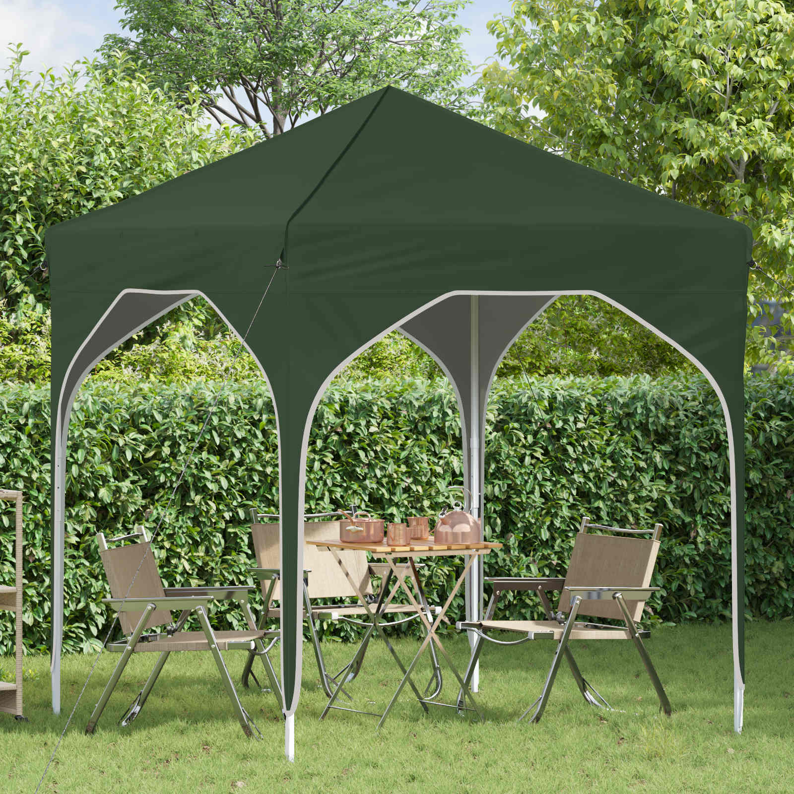 Pop-up šventinis palapinė 194 x 194 x 245 cm Žalia Pop-up šventinis palapinė 194 x 194 x 245 cm Žalia - Image 4
