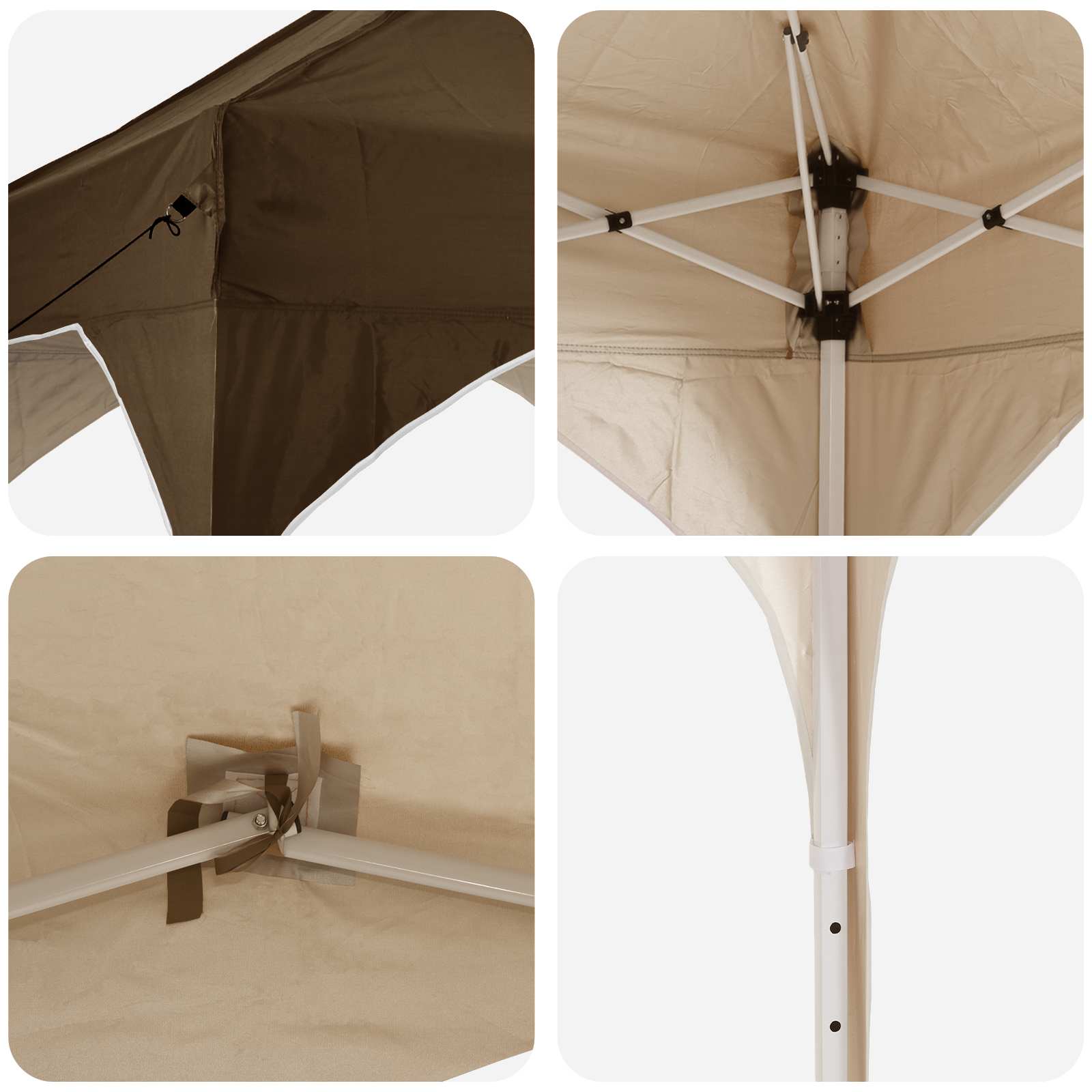 Pop-up šventinis palapinė 194 x 194 x 245 cm Taupe Pop-up šventinis palapinė 194 x 194 x 245 cm Taupe - Image 10